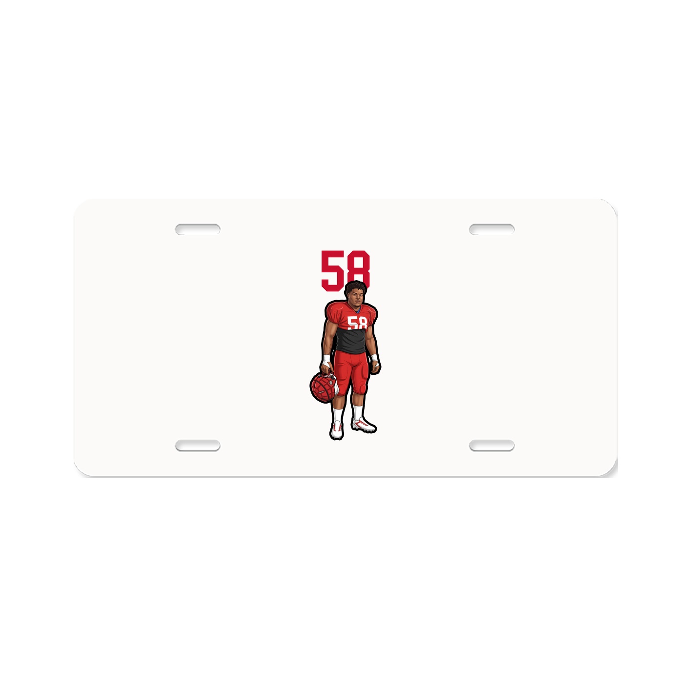 License Plate — Number Top in Classic