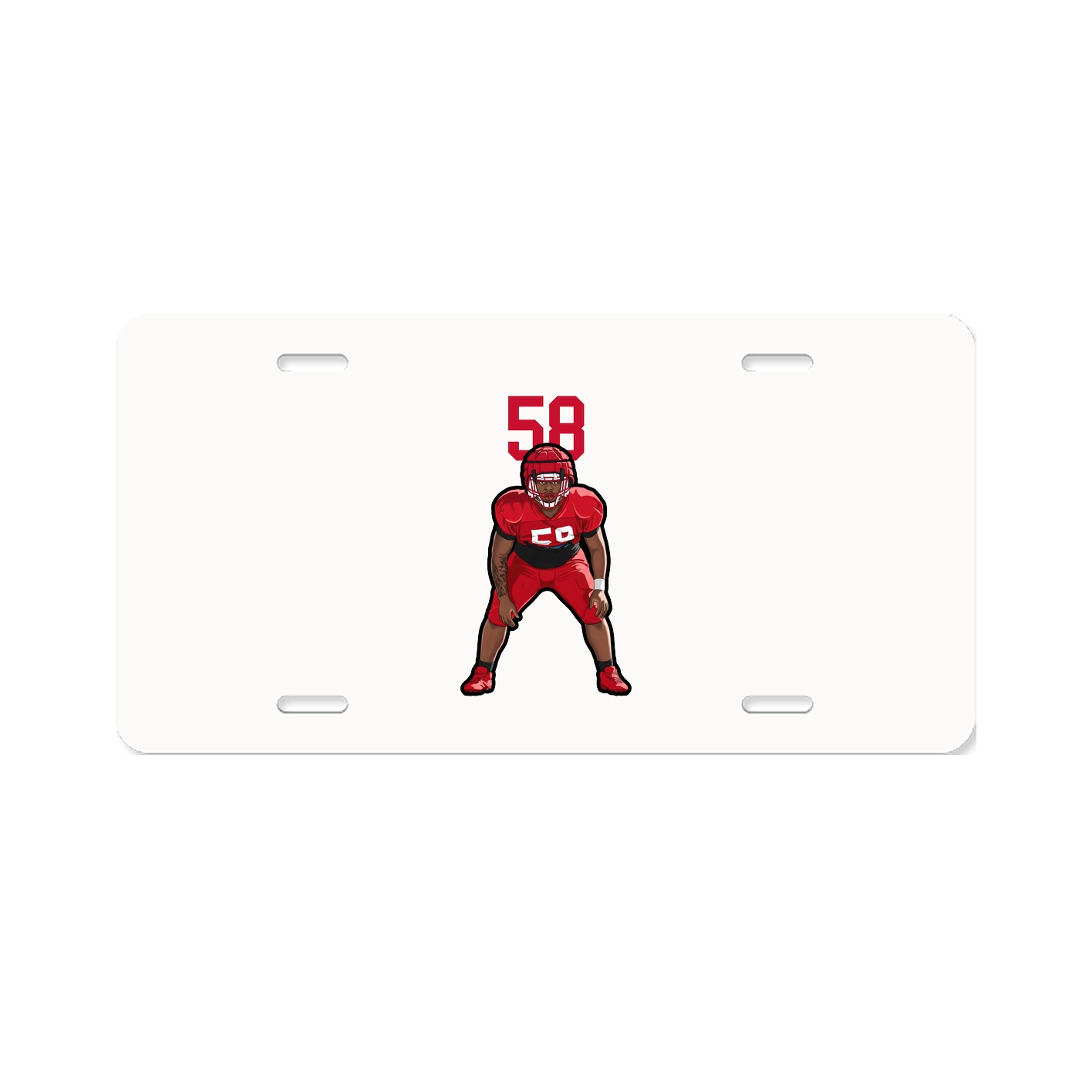 License Plate — Number Top in Classic