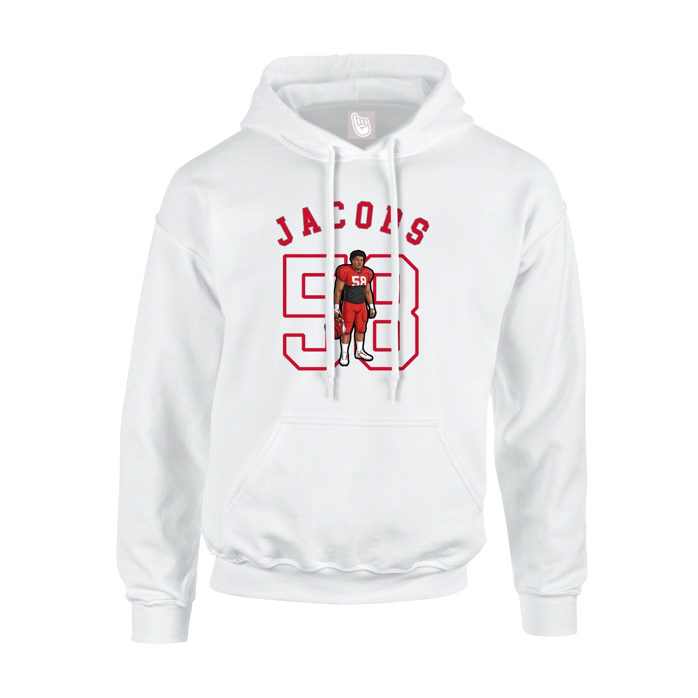 Hoodie — Shirsey Arch in White