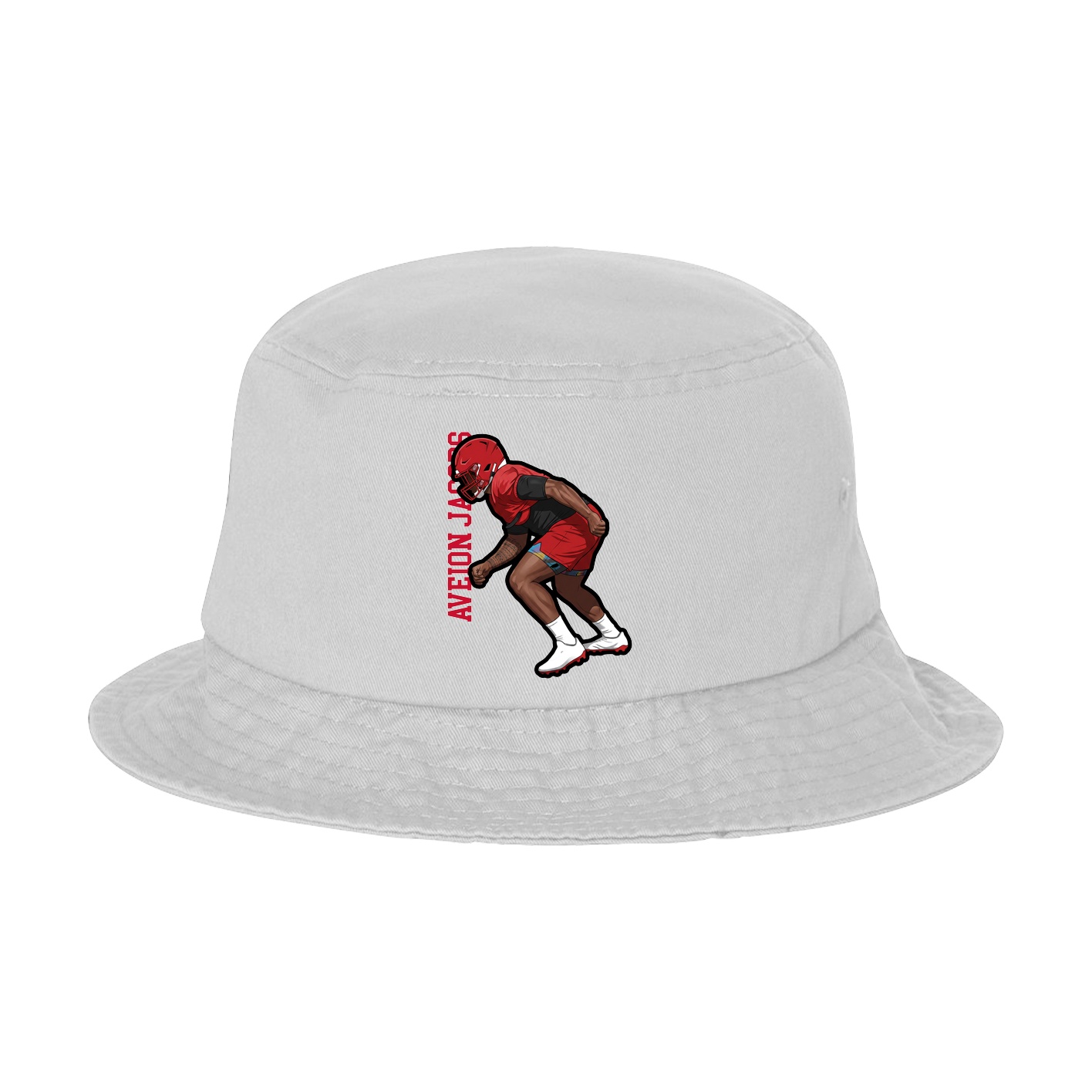 Bucket Cap — Name Vertical in White