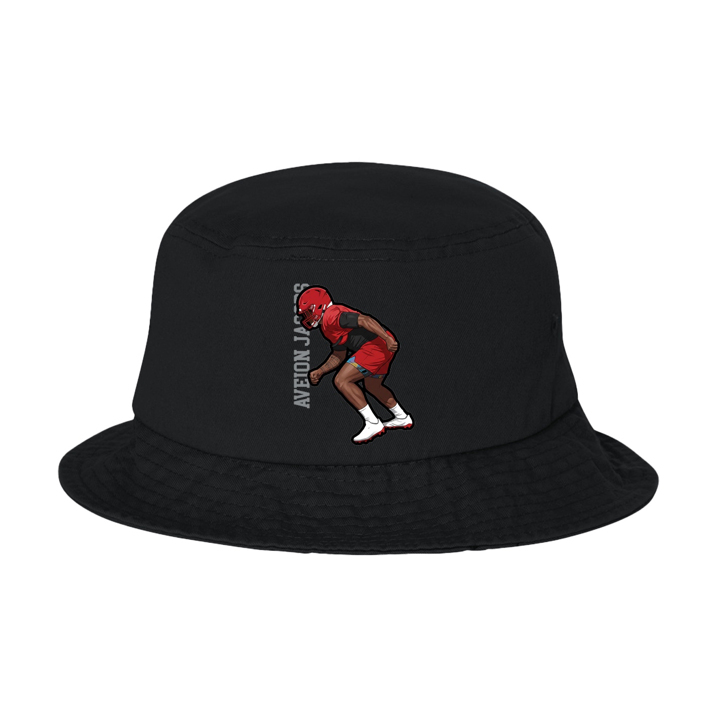 Bucket Cap — Name Vertical in Black