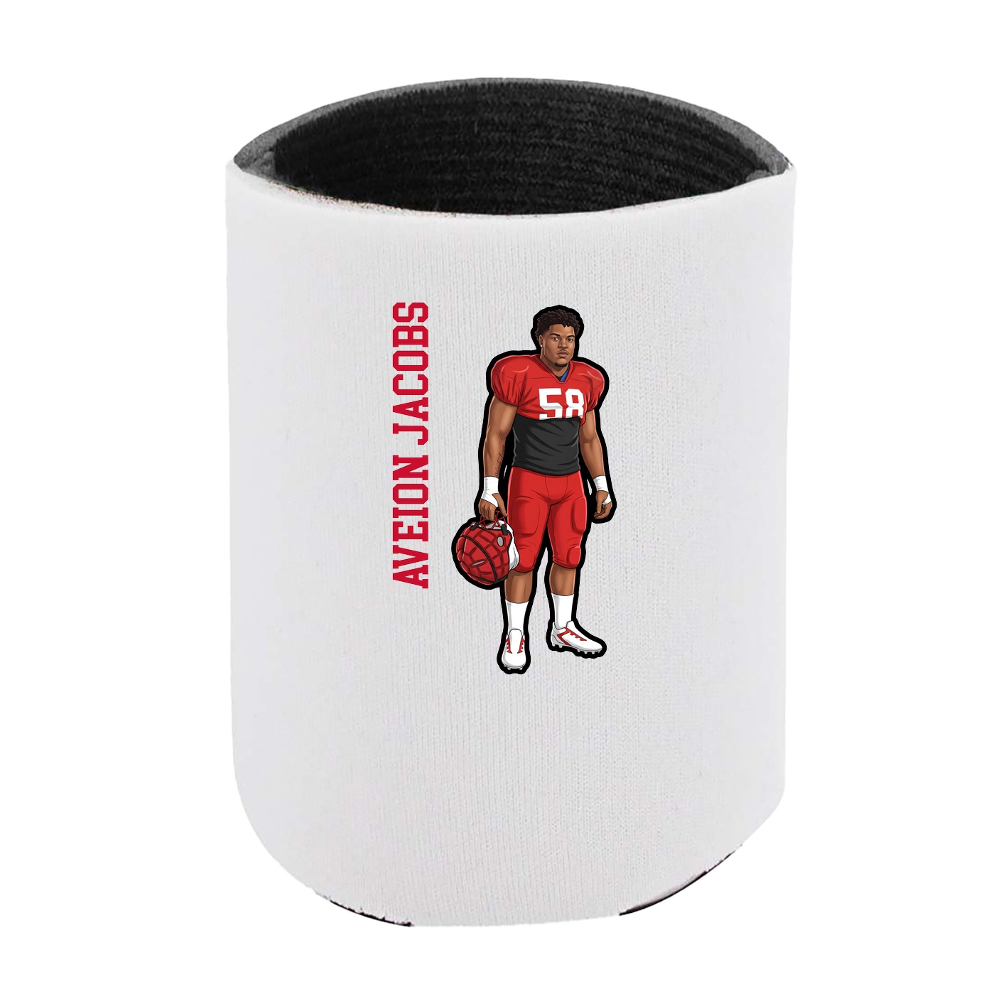 Can Holder — Name Vertical in White