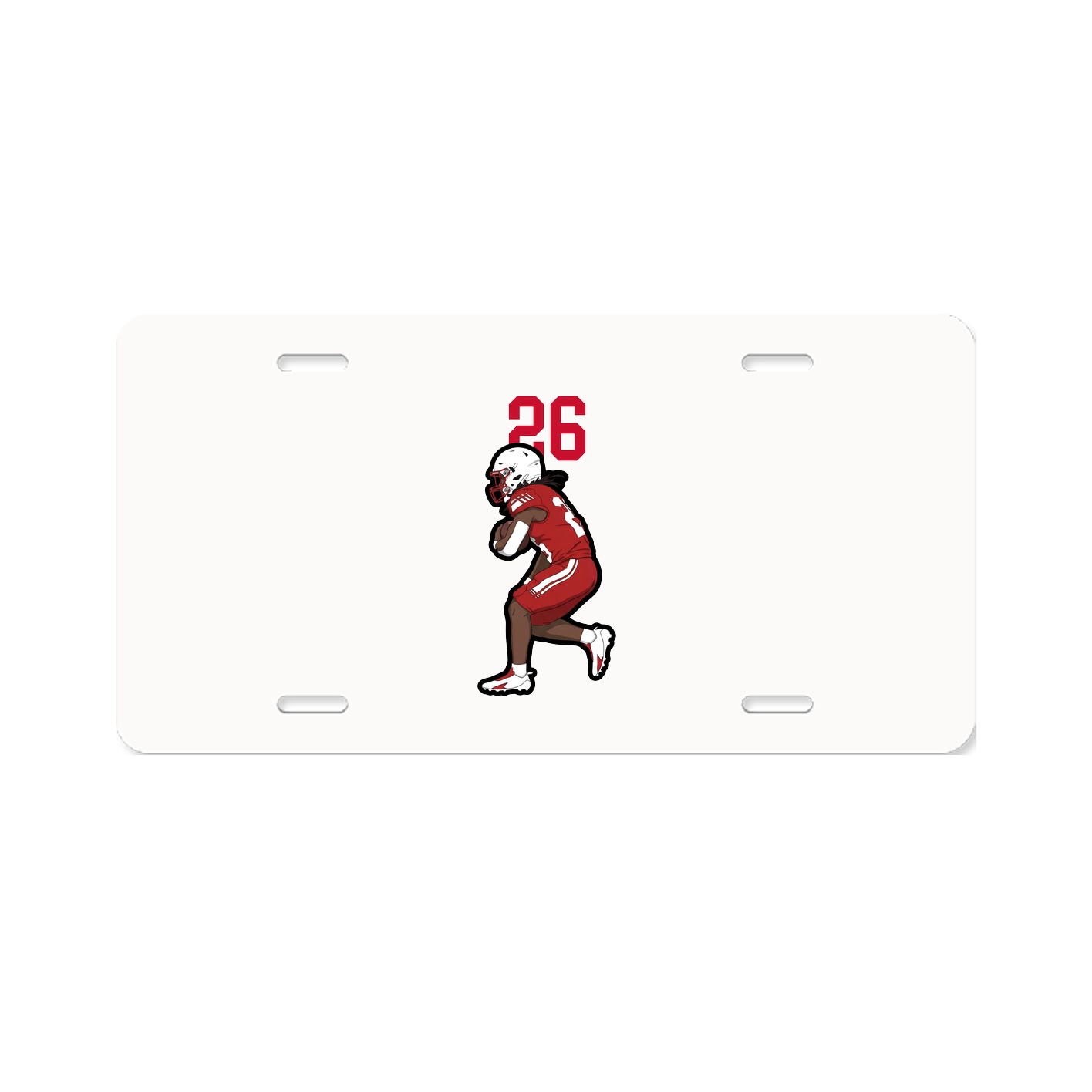 License Plate — Number Top in Classic