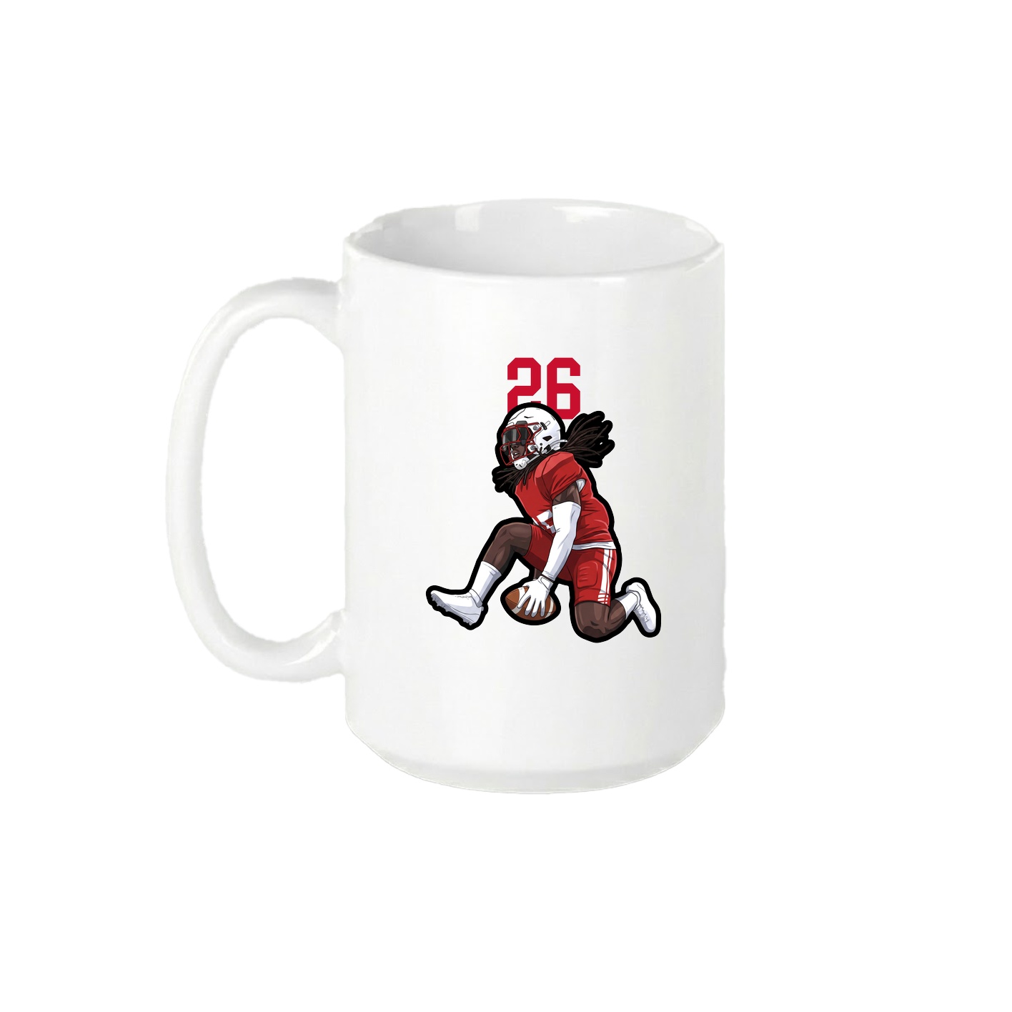 15oz Coffee Mug — Number Top in White