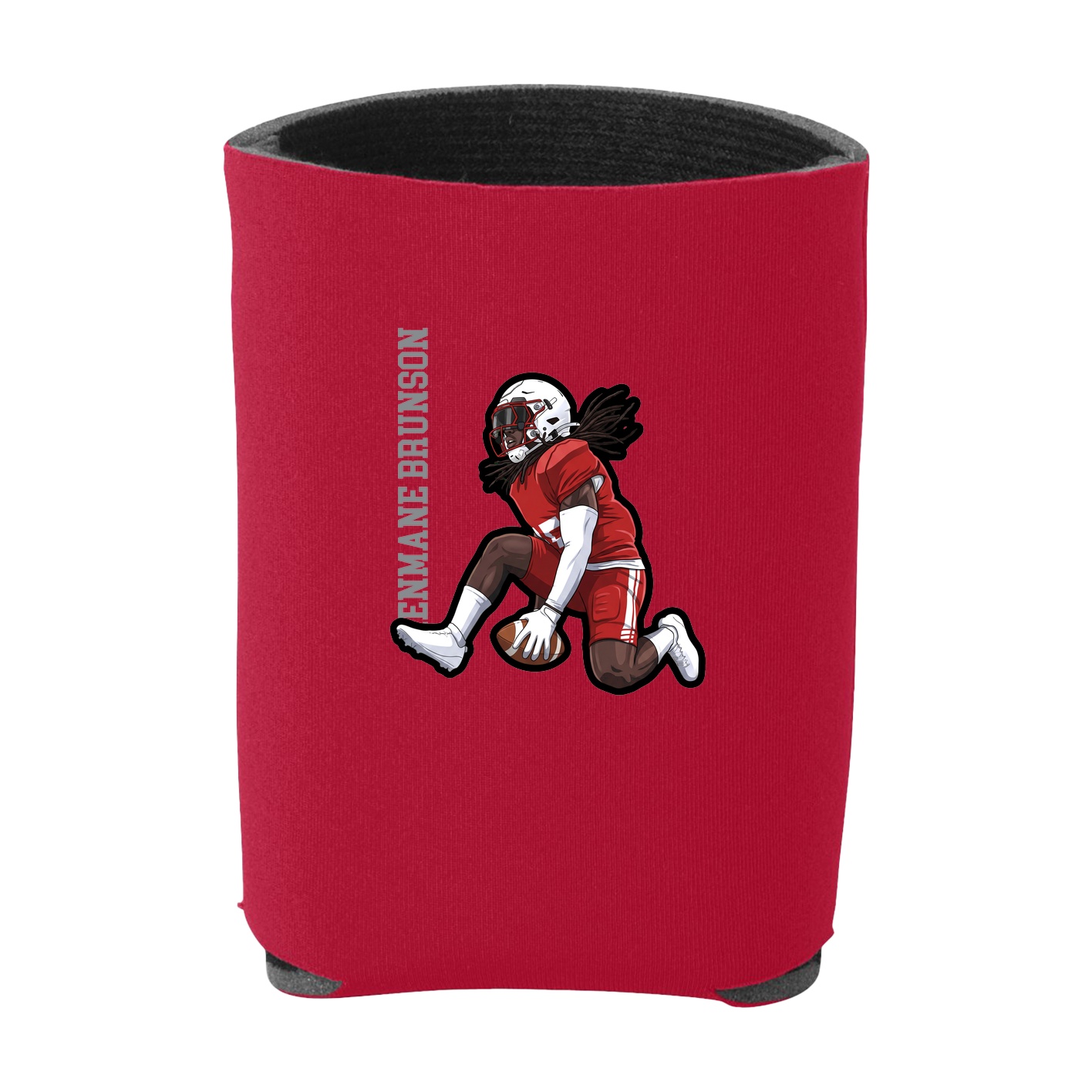 Can Holder — Name Vertical in Red