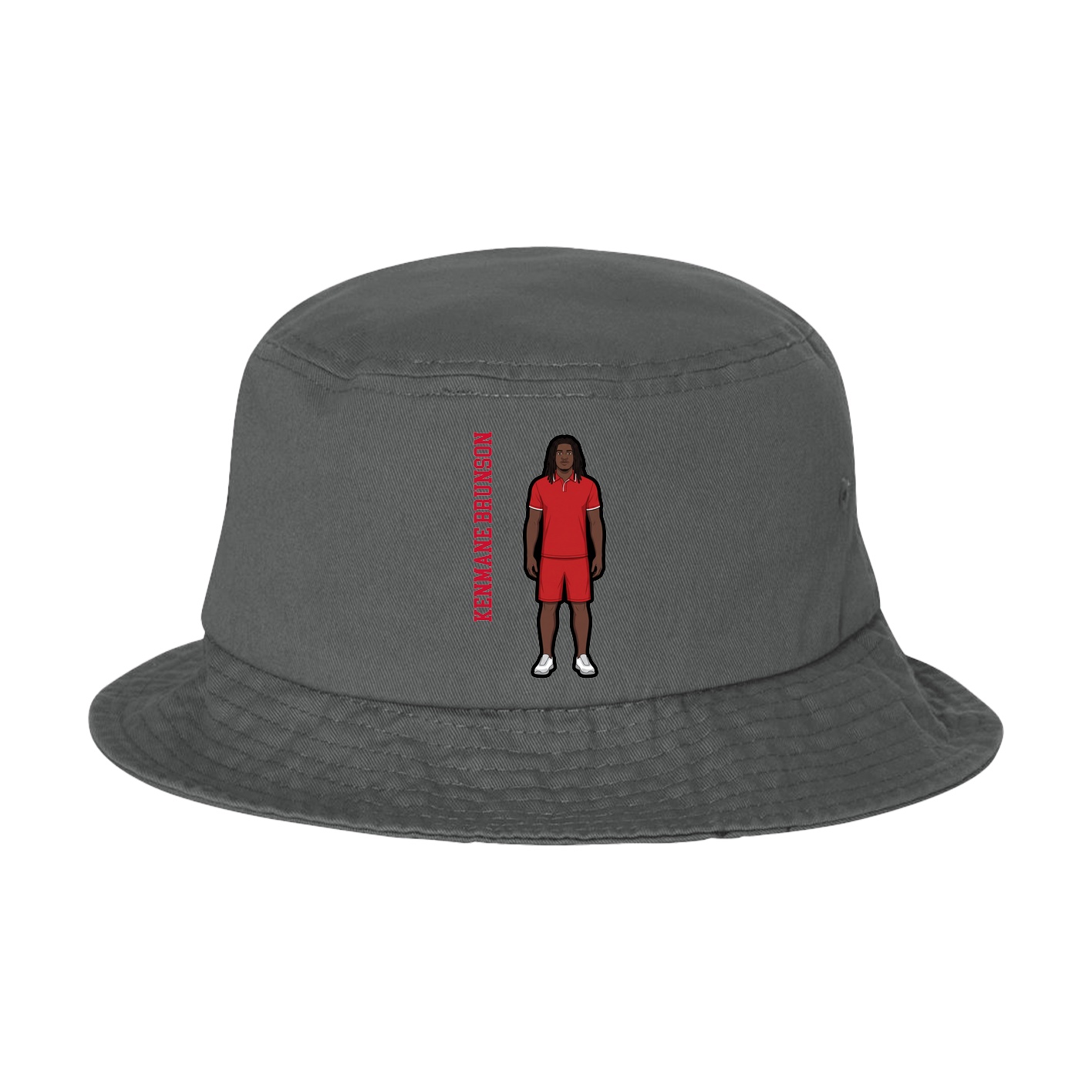 Bucket Cap — Name Vertical in Grey