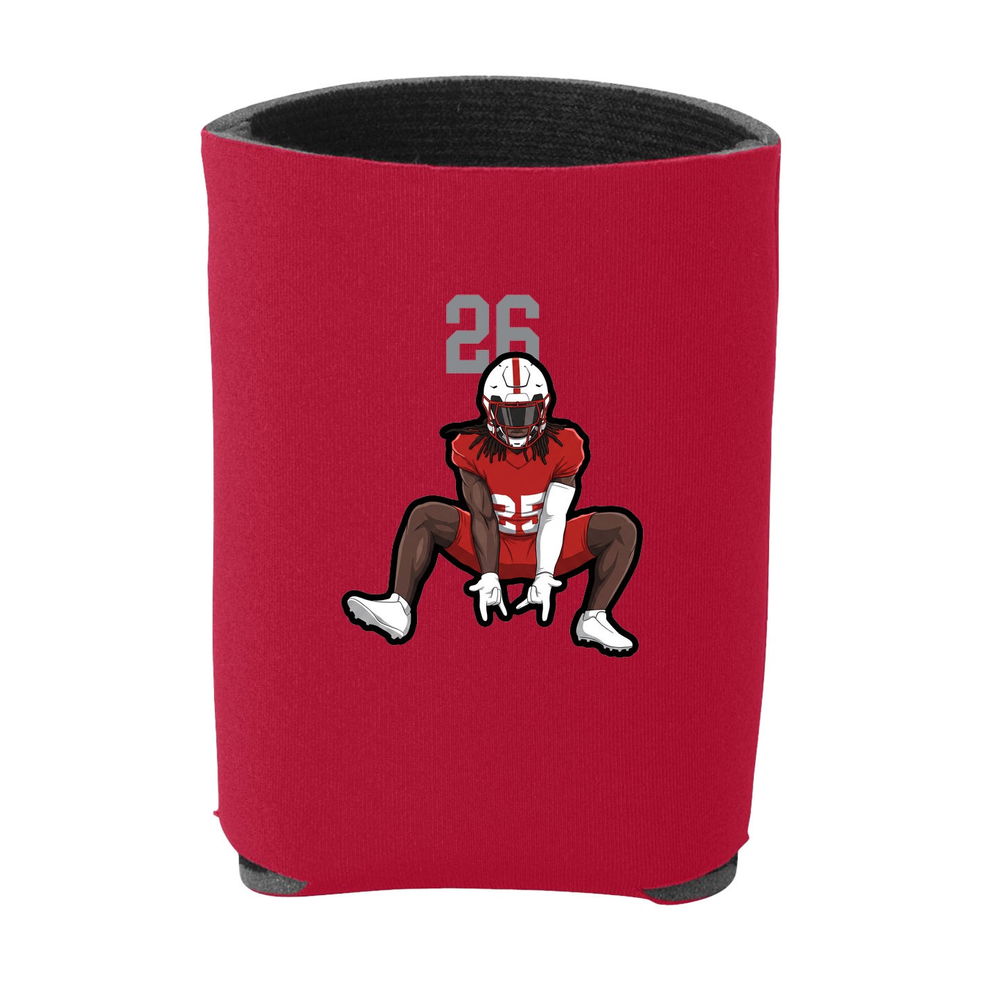 Can Holder — Number Top in Red