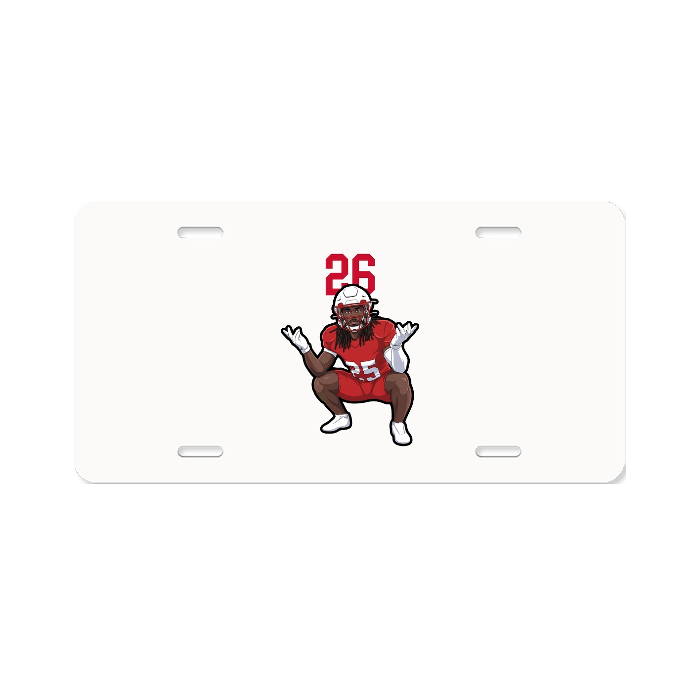 License Plate — Number Top in Classic