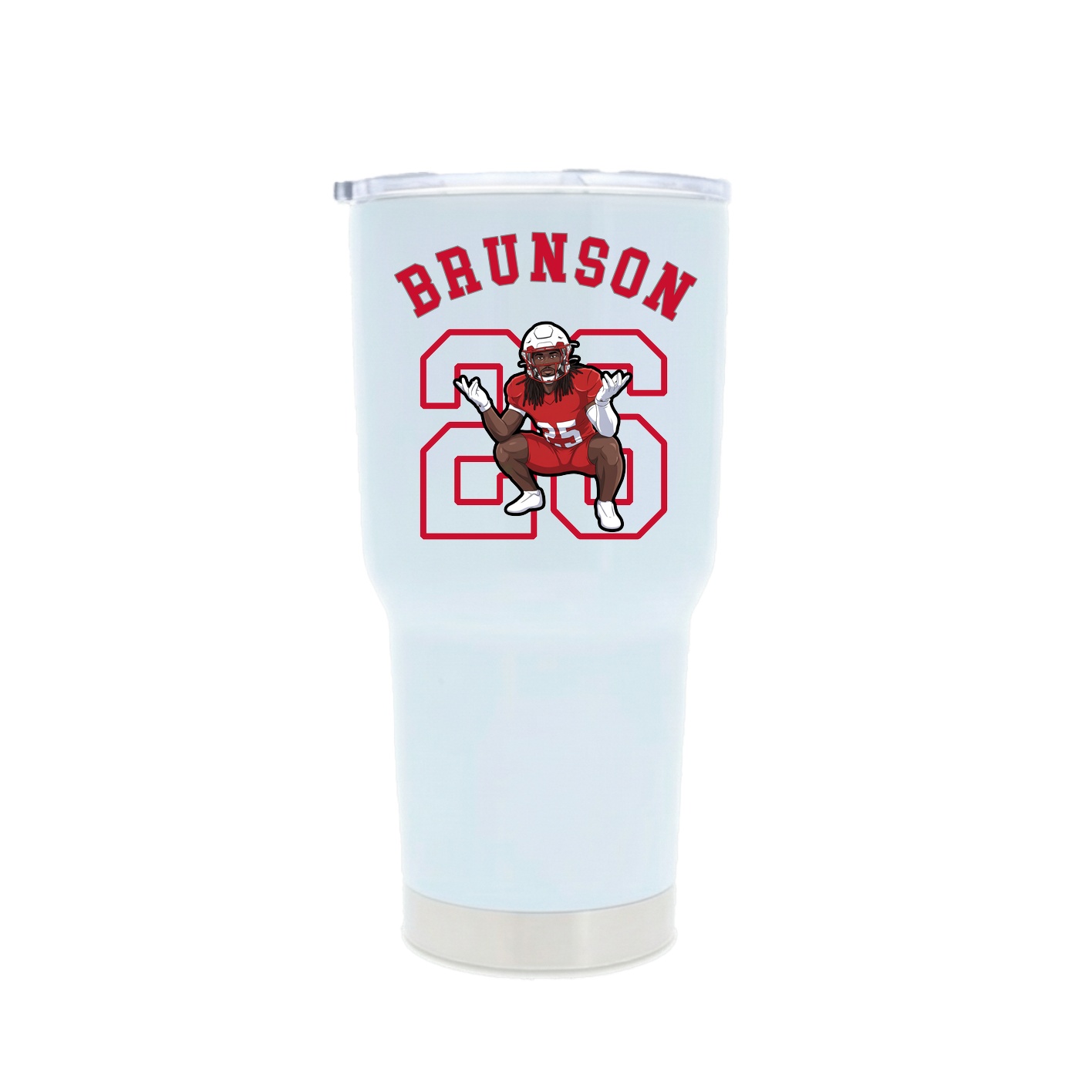 30oz Stainless Steel Tumbler — Shirsey Arch in White
