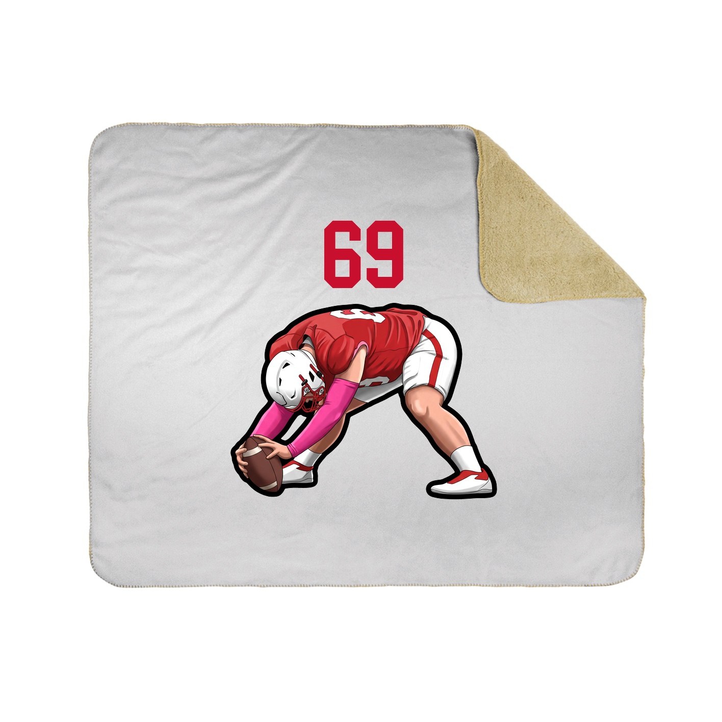 50x60 Sherpa Lined Throw Blanket