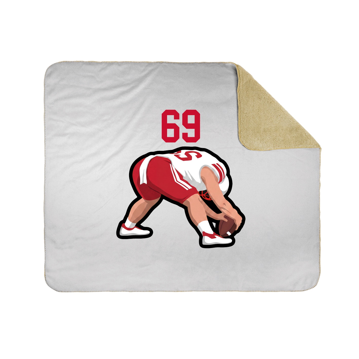 50x60 Sherpa Lined Throw Blanket