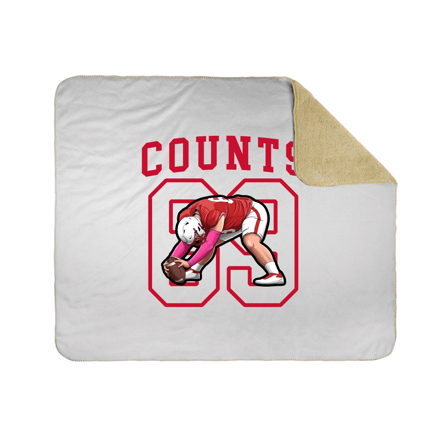 50x60 Sherpa Lined Throw Blanket