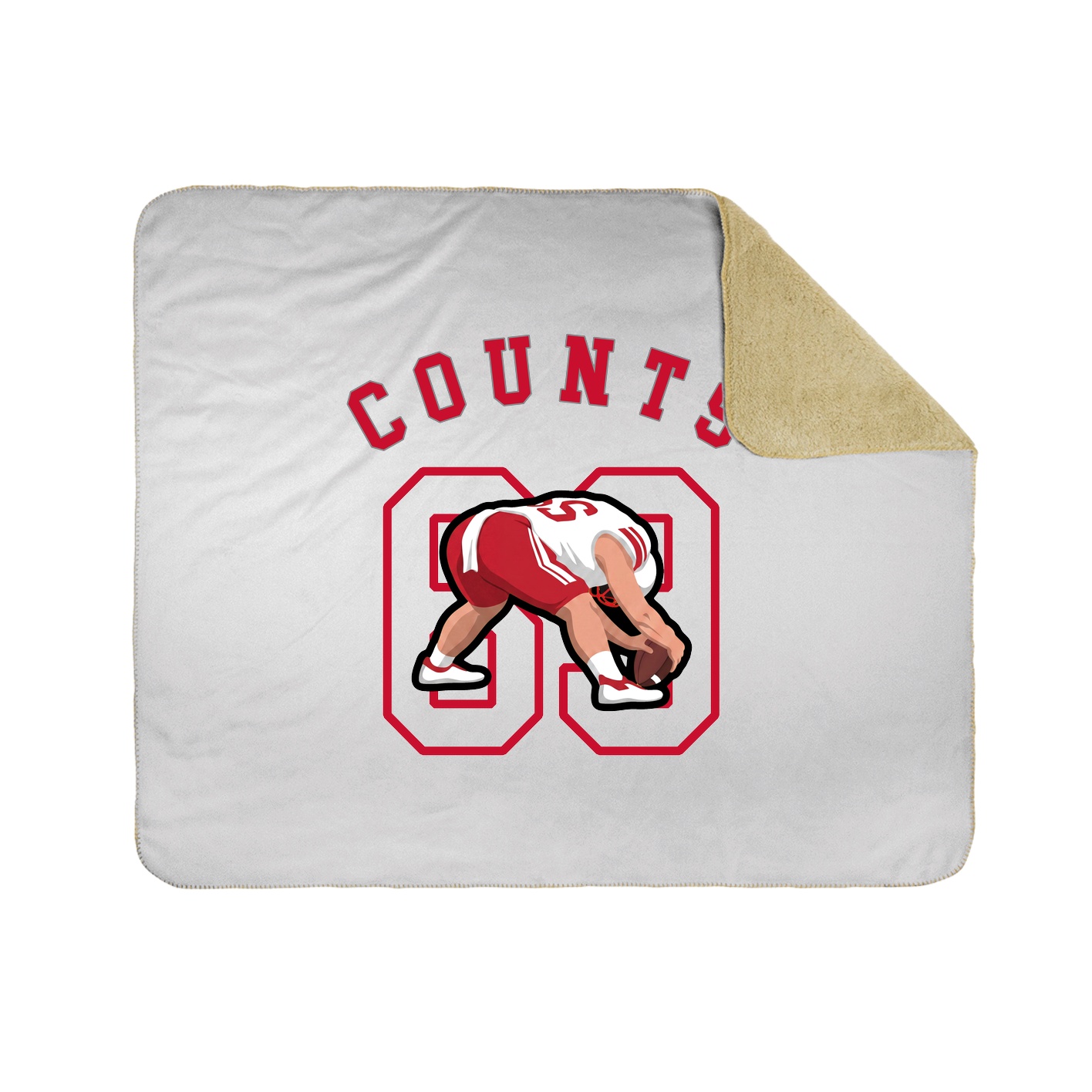 50x60 Sherpa Lined Throw Blanket