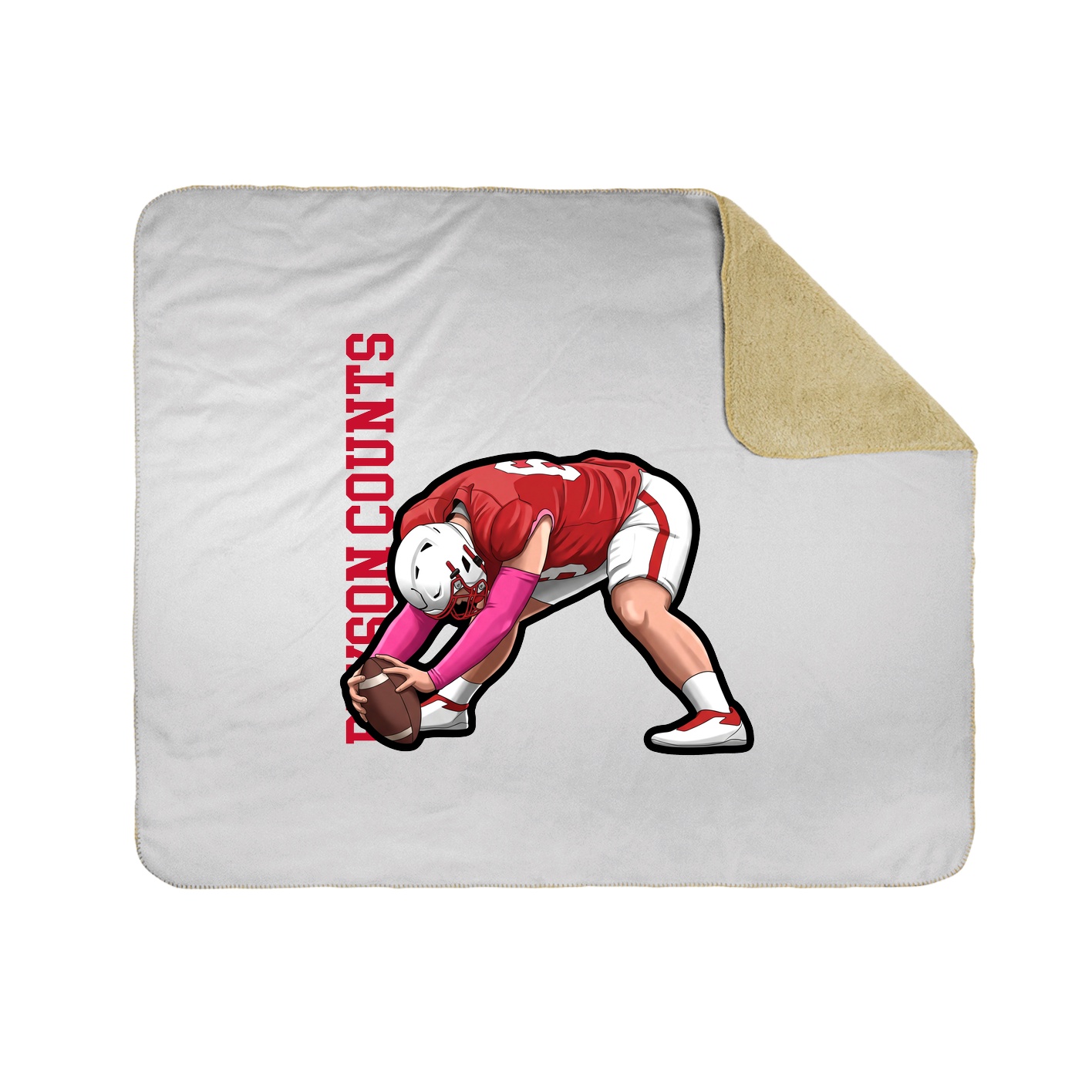 50x60 Sherpa Lined Throw Blanket