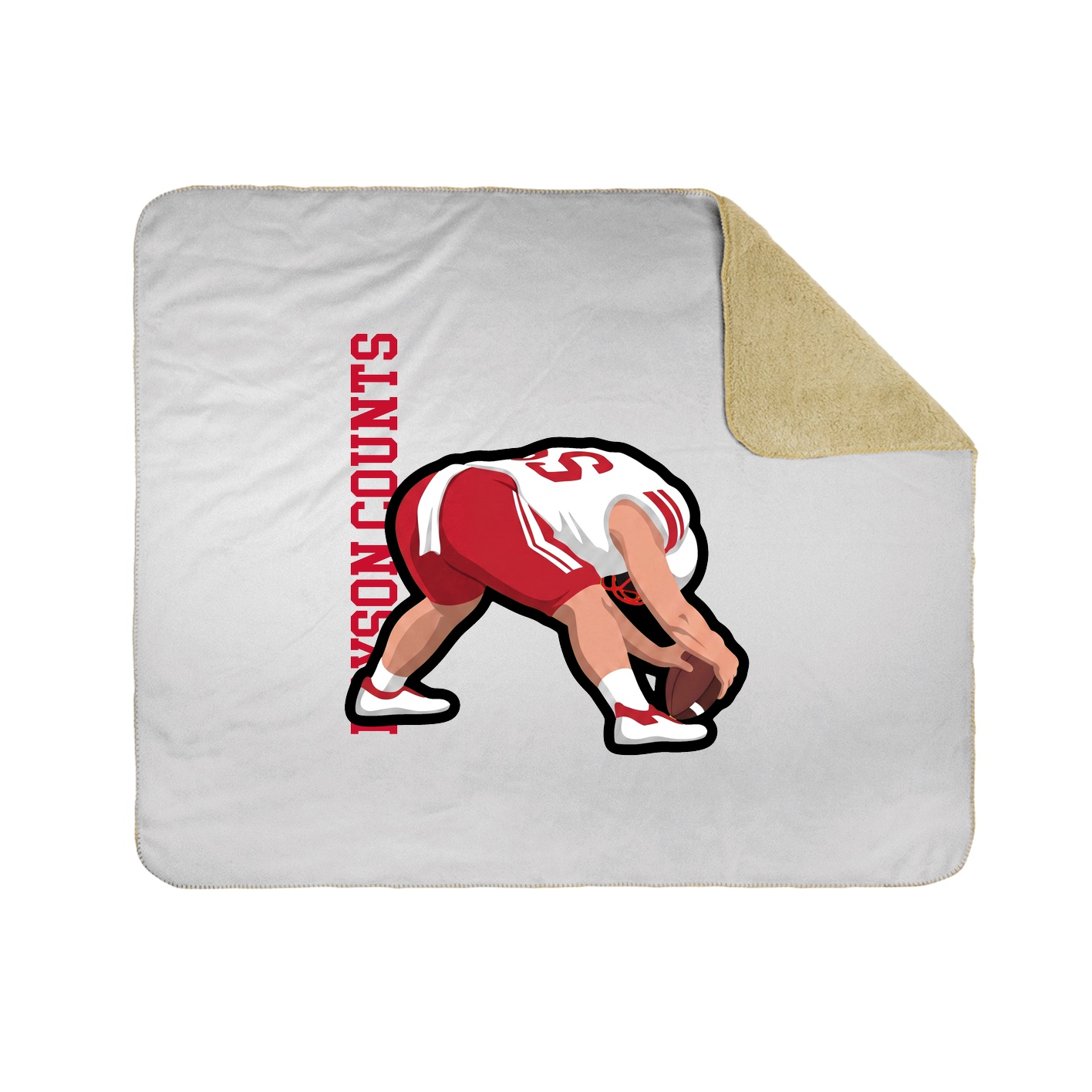 50x60 Sherpa Lined Throw Blanket