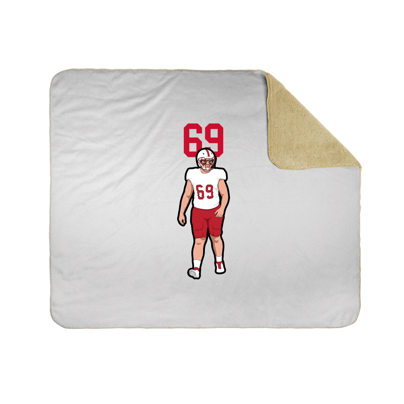 50x60 Sherpa Lined Throw Blanket