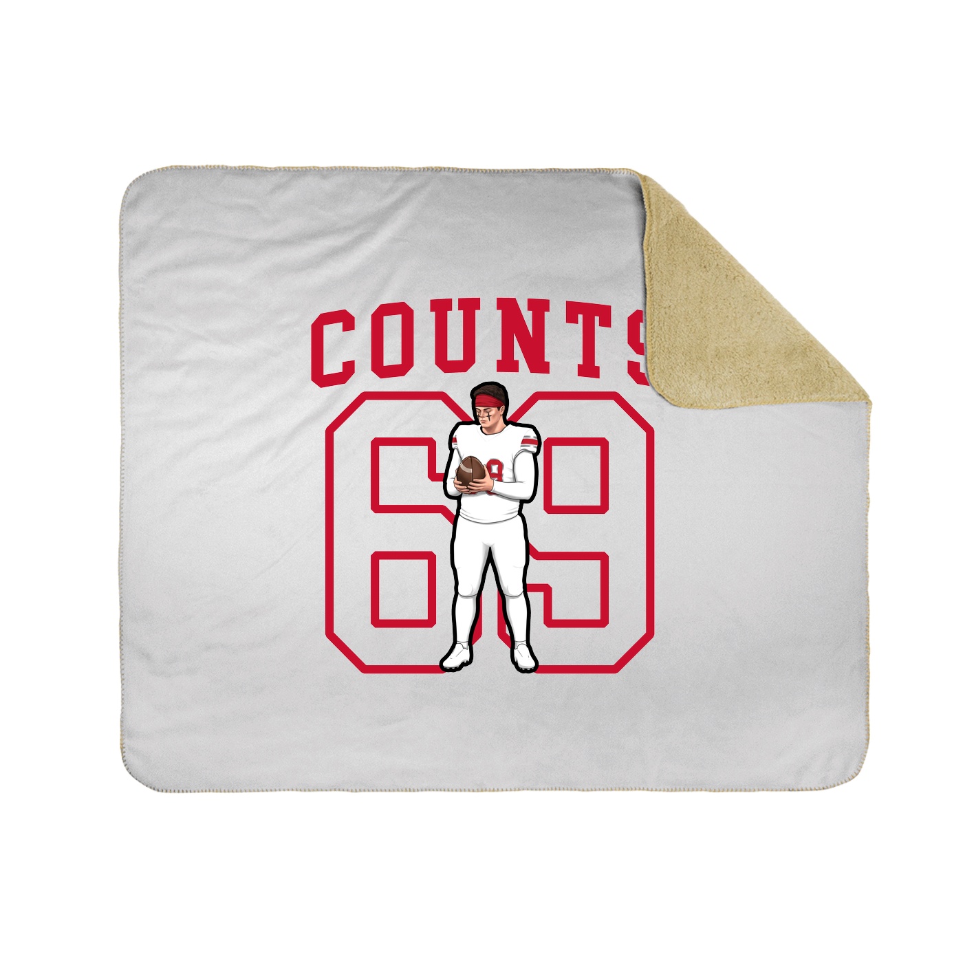 50x60 Sherpa Lined Throw Blanket