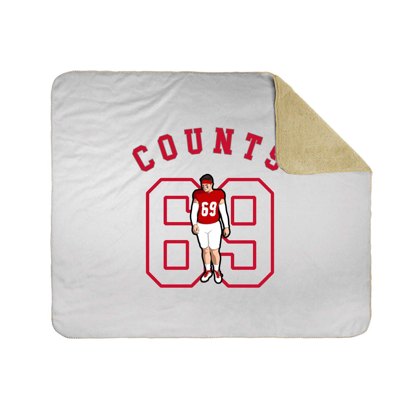 50x60 Sherpa Lined Throw Blanket