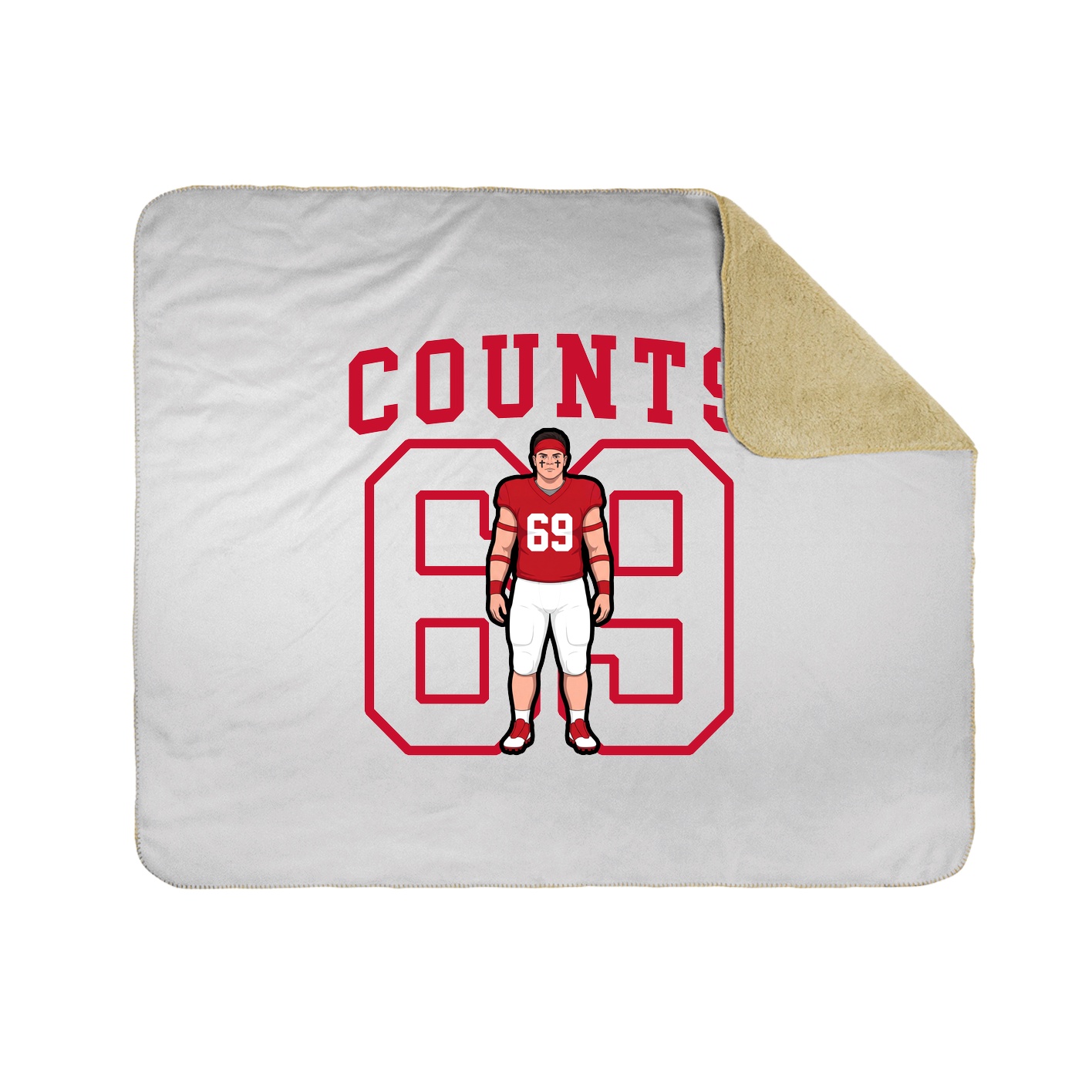 50x60 Sherpa Lined Throw Blanket