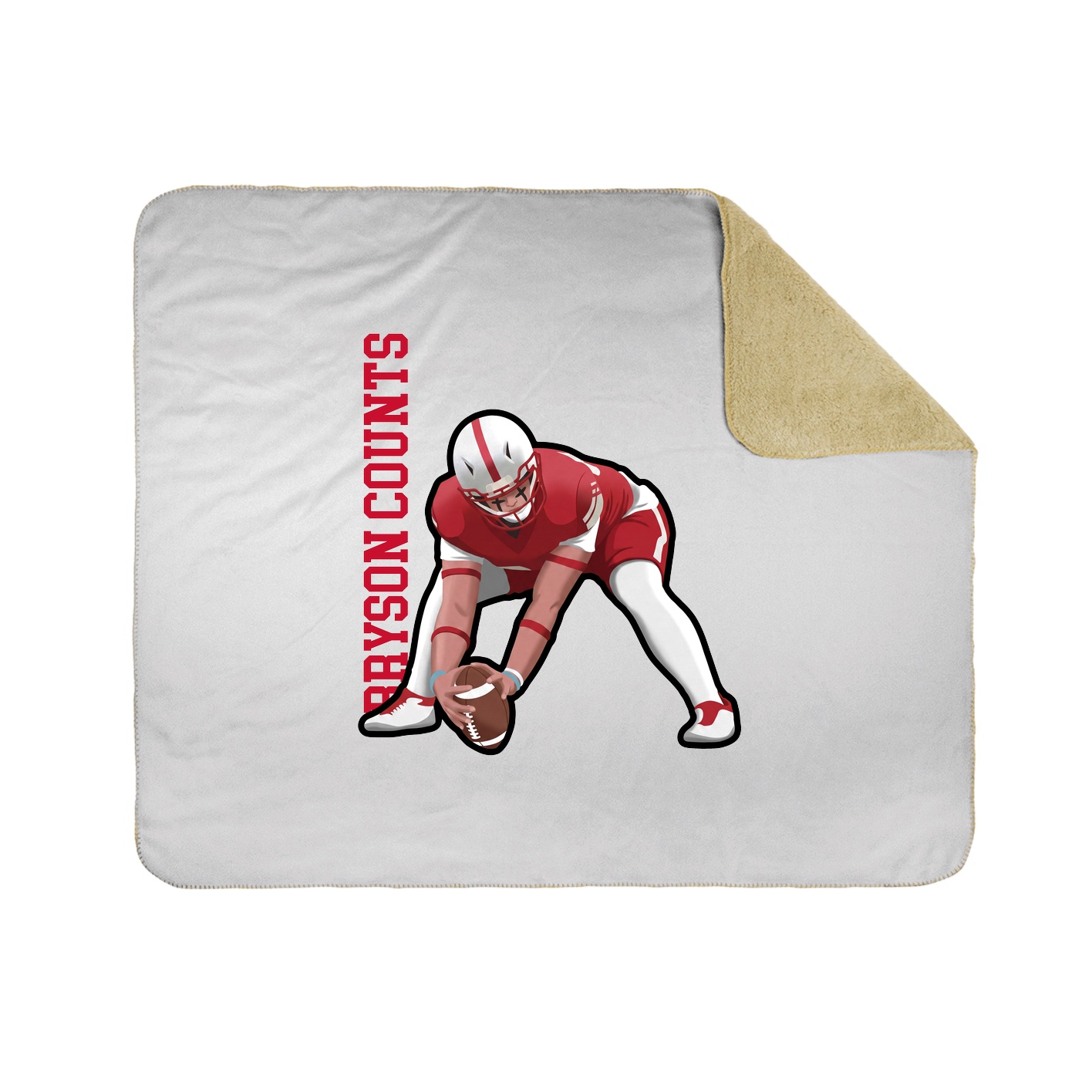 50x60 Sherpa Lined Throw Blanket