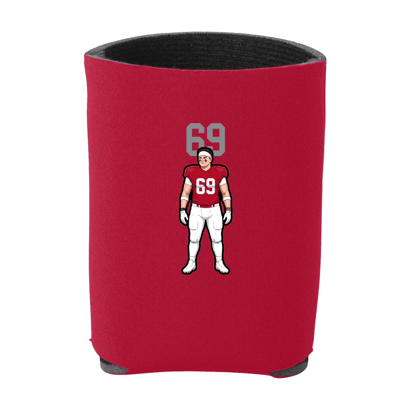 Can Holder — Number Top in Red