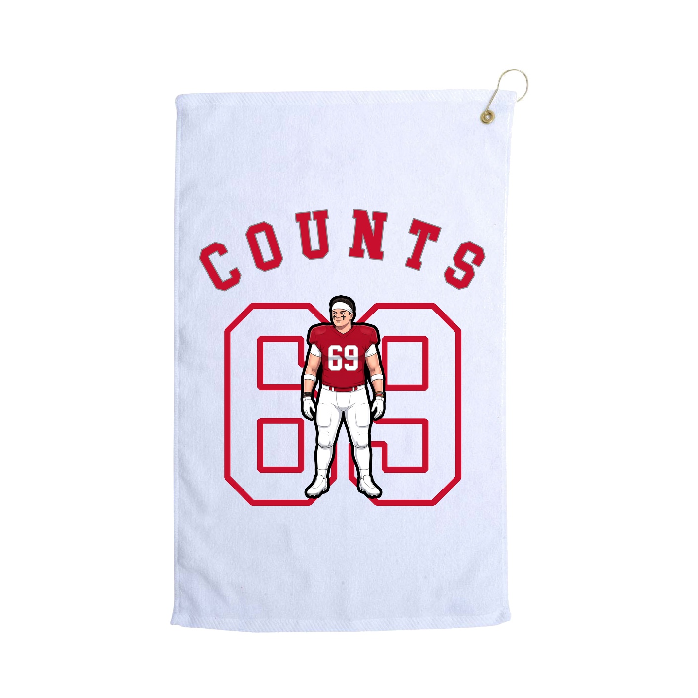 Golf Towel — Shirsey Arch in White