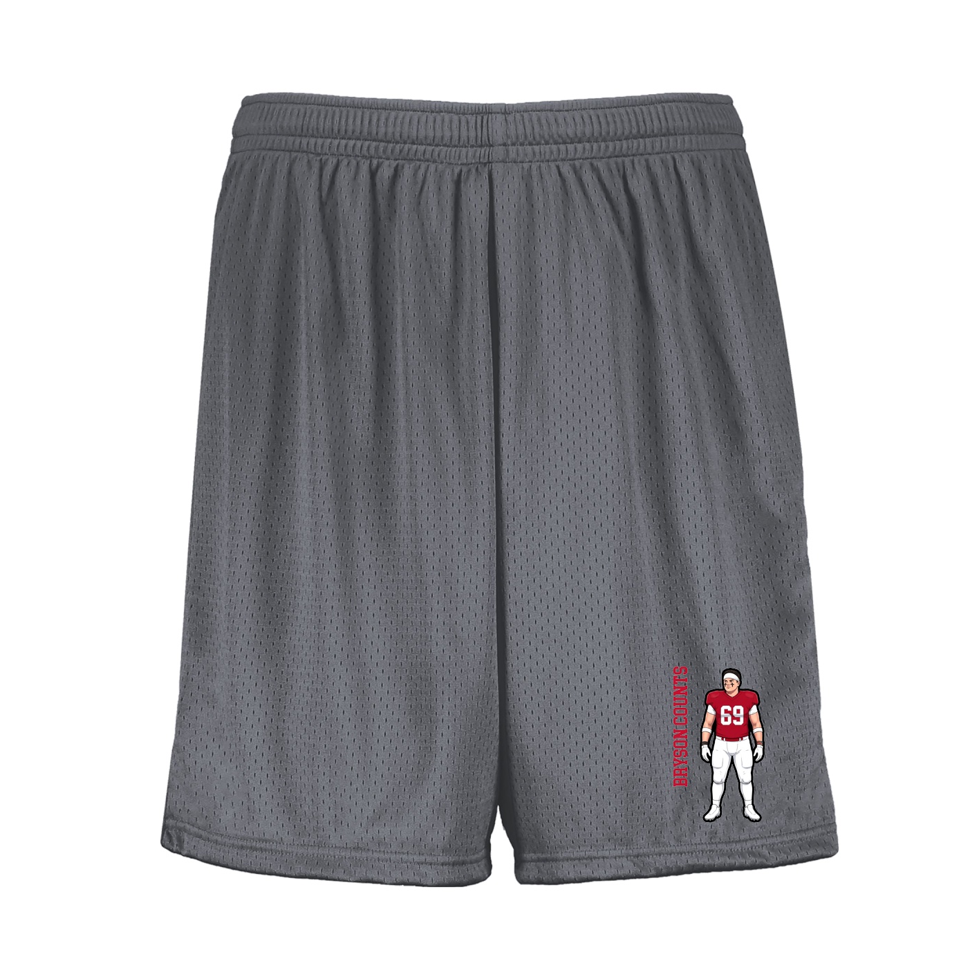 Shorts — Name Vertical in Grey