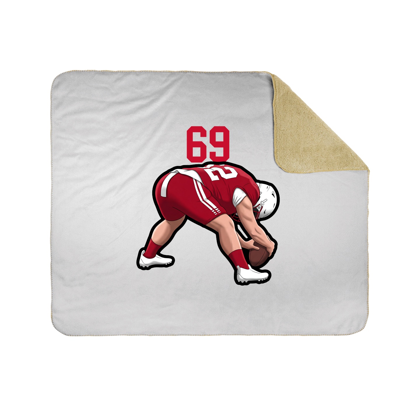 50x60 Sherpa Lined Throw Blanket