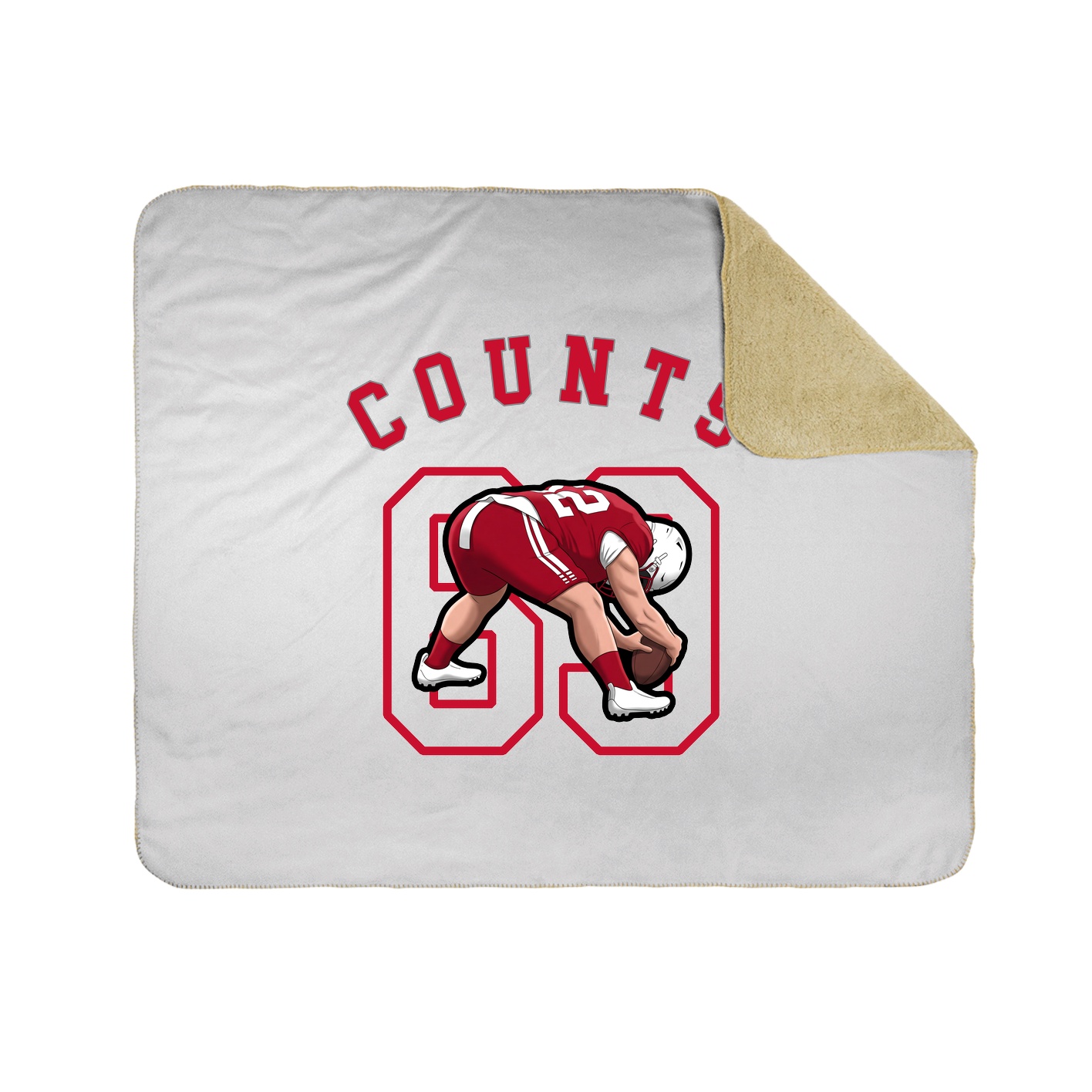 50x60 Sherpa Lined Throw Blanket