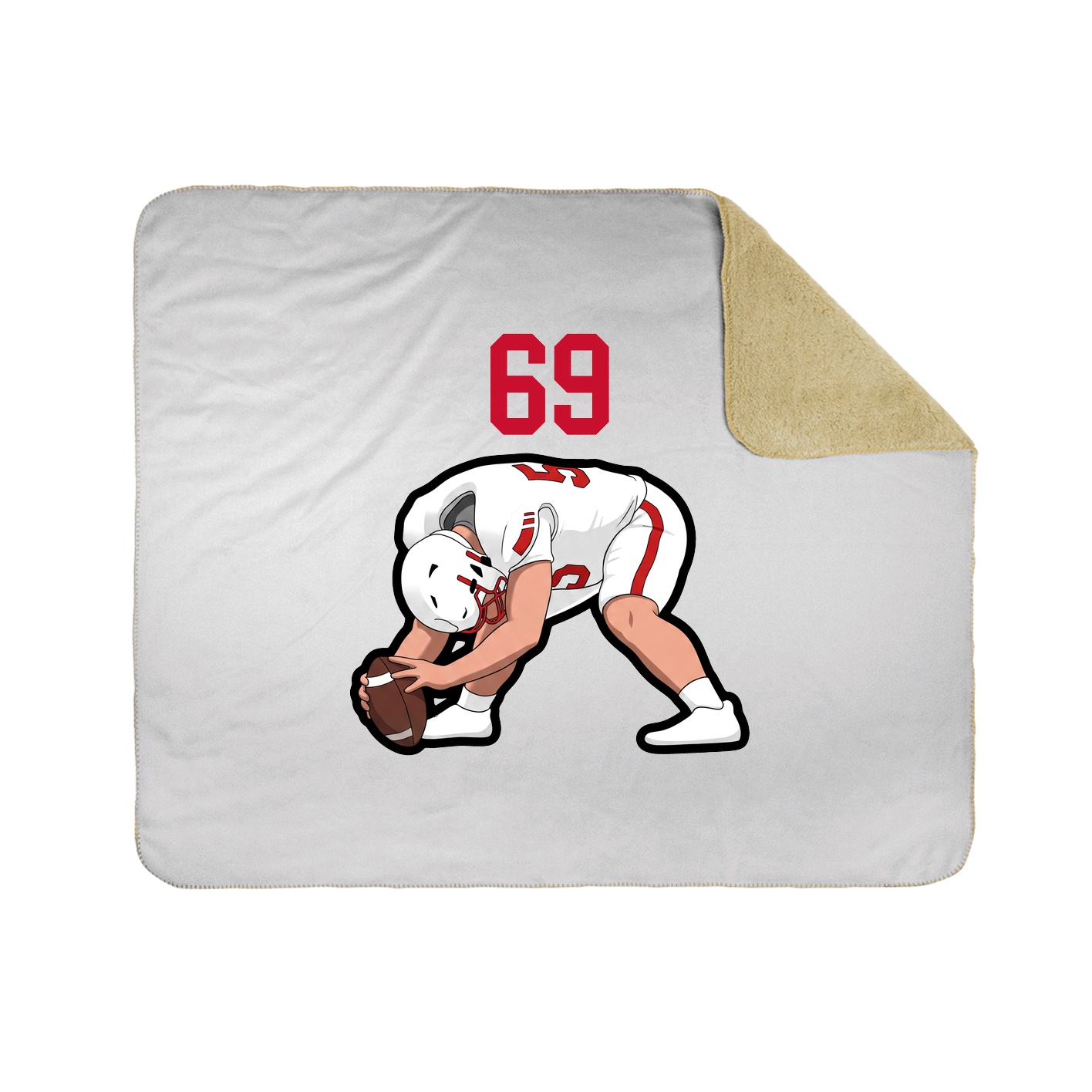 50x60 Sherpa Lined Throw Blanket