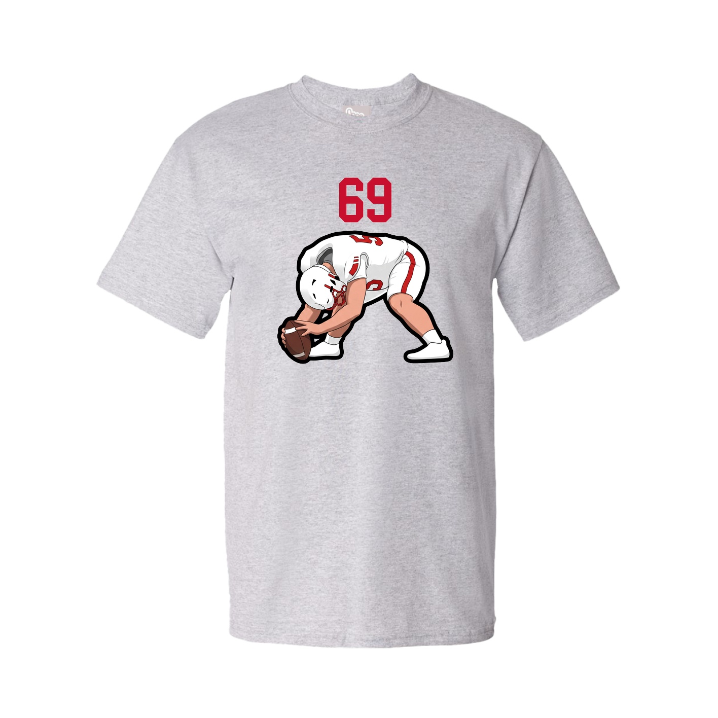 Youth Tee — Number Top in Grey