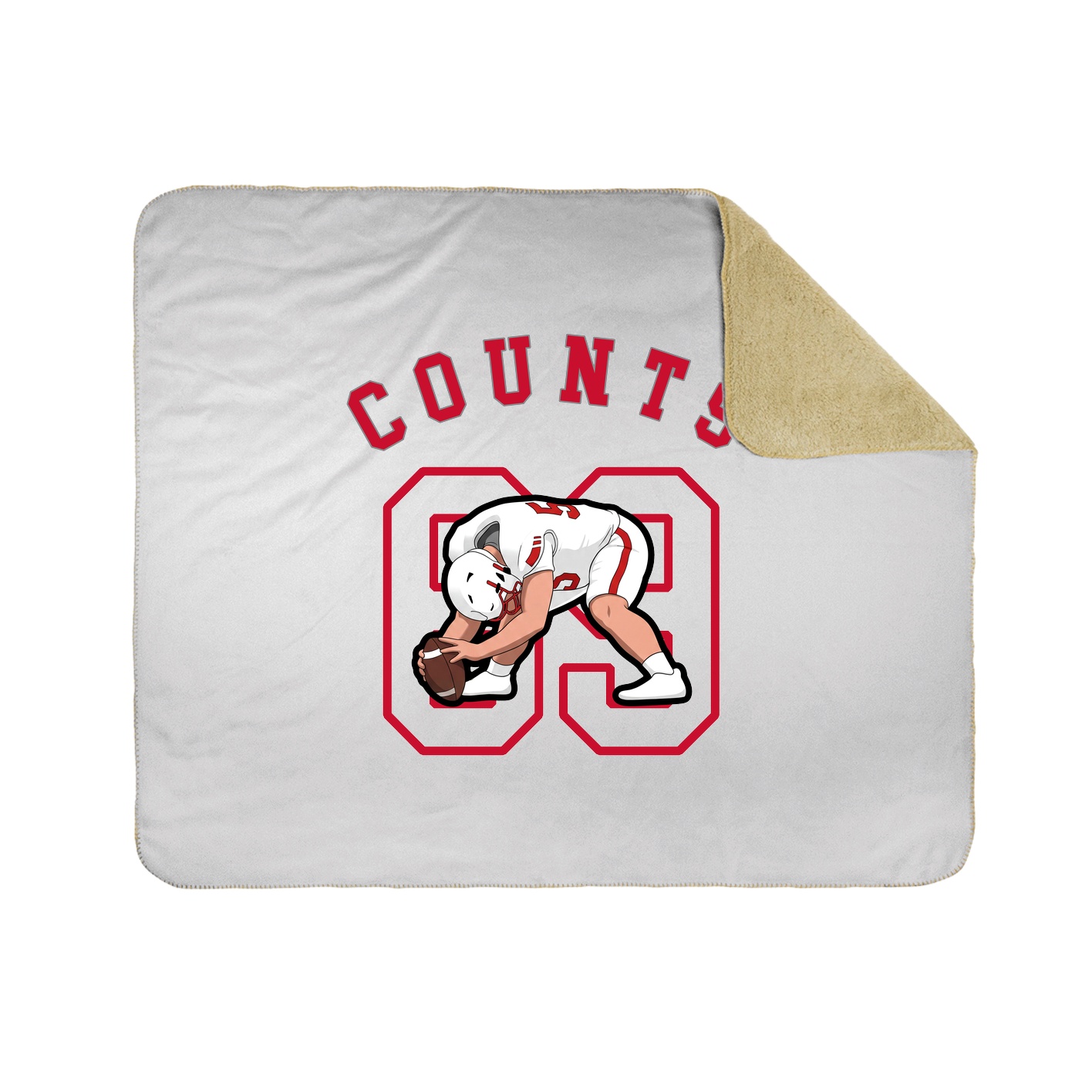 50x60 Sherpa Lined Throw Blanket