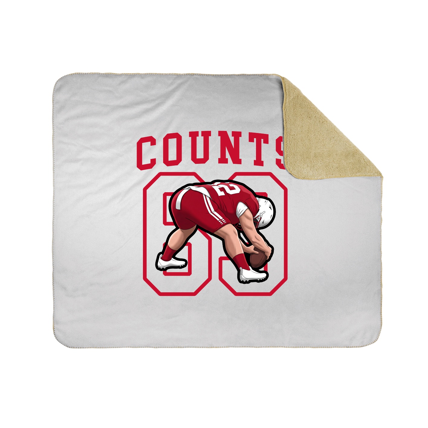 50x60 Sherpa Lined Throw Blanket