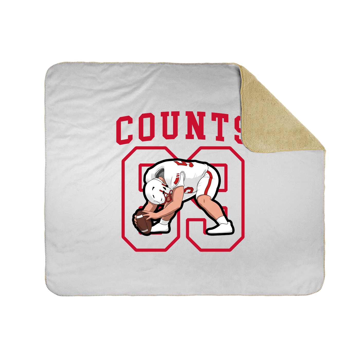 50x60 Sherpa Lined Throw Blanket