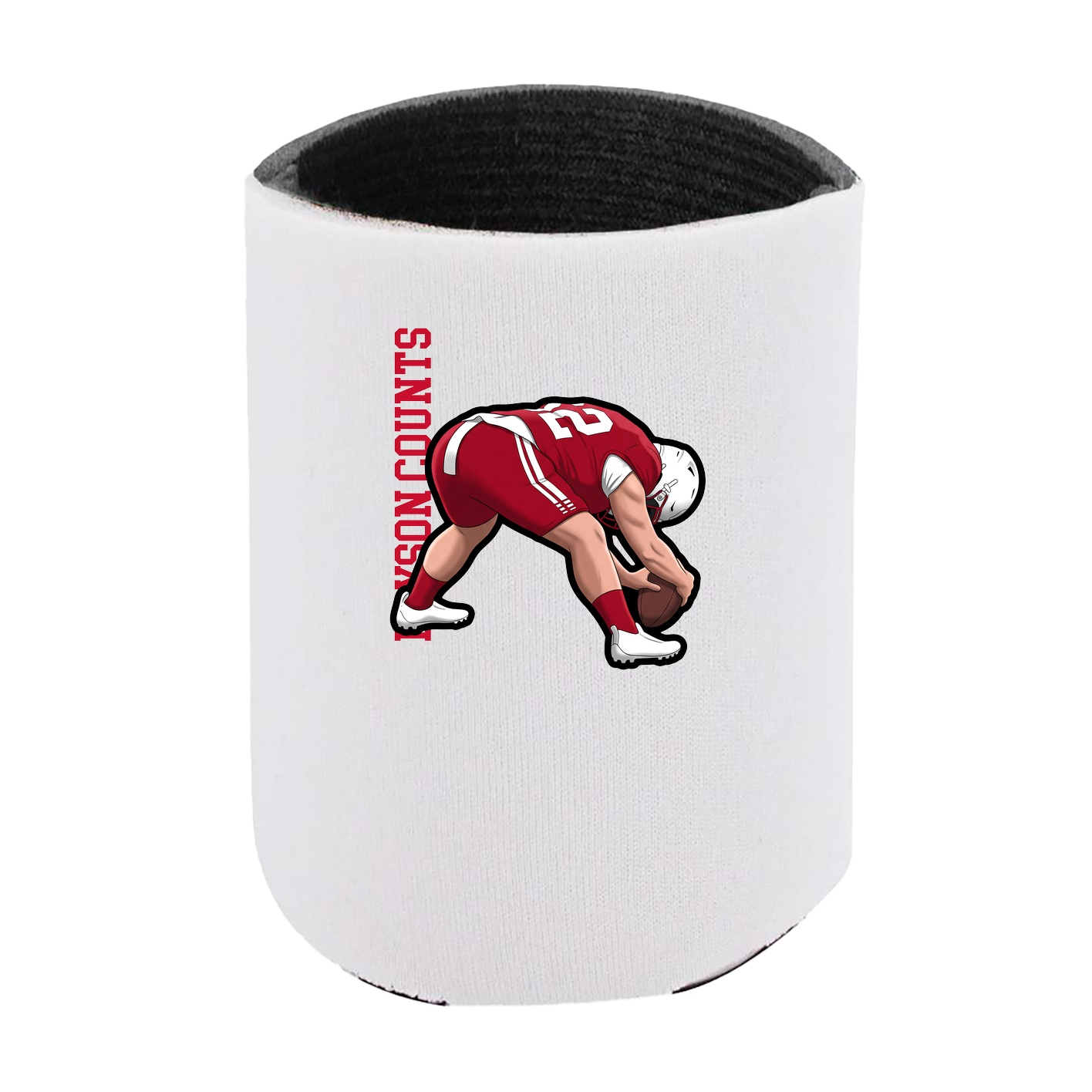 Can Holder — Name Vertical in White
