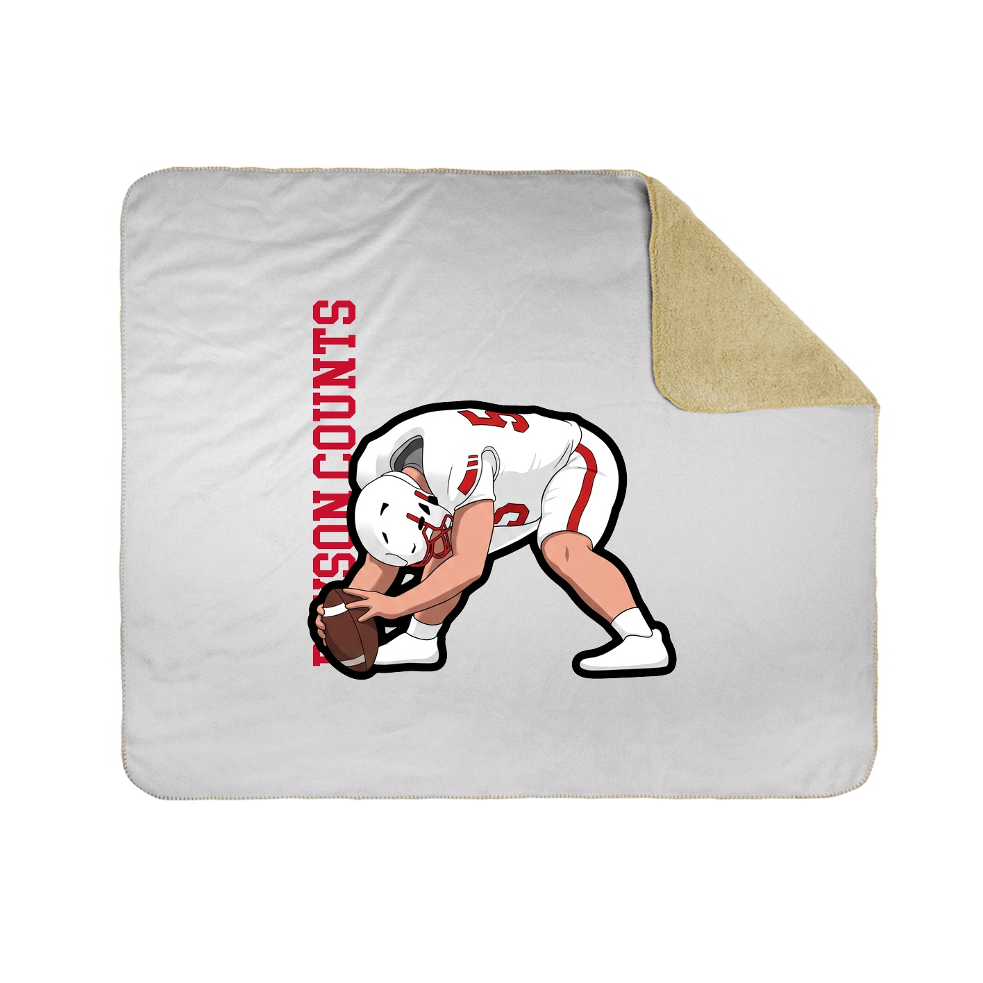 50x60 Sherpa Lined Throw Blanket