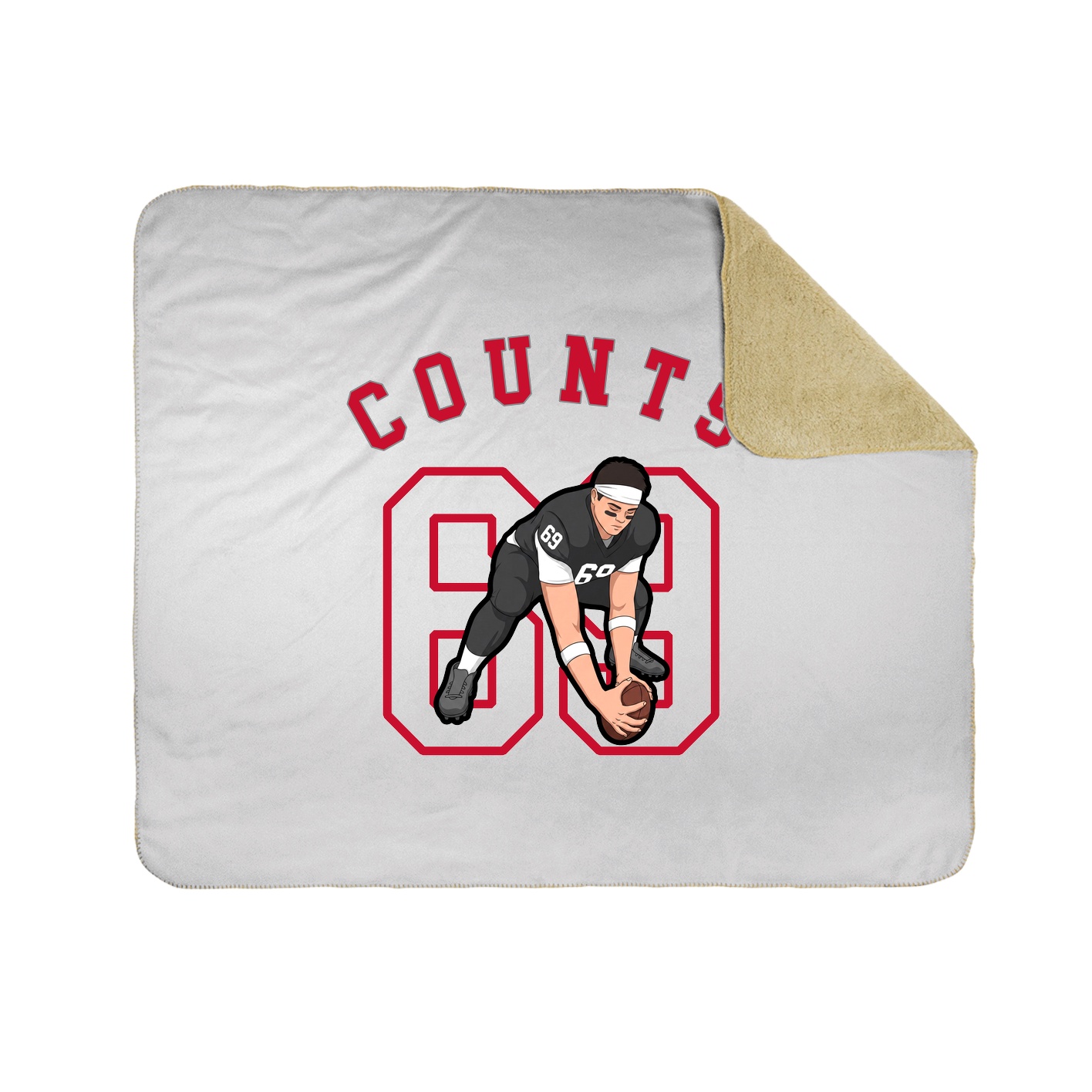 50x60 Sherpa Lined Throw Blanket