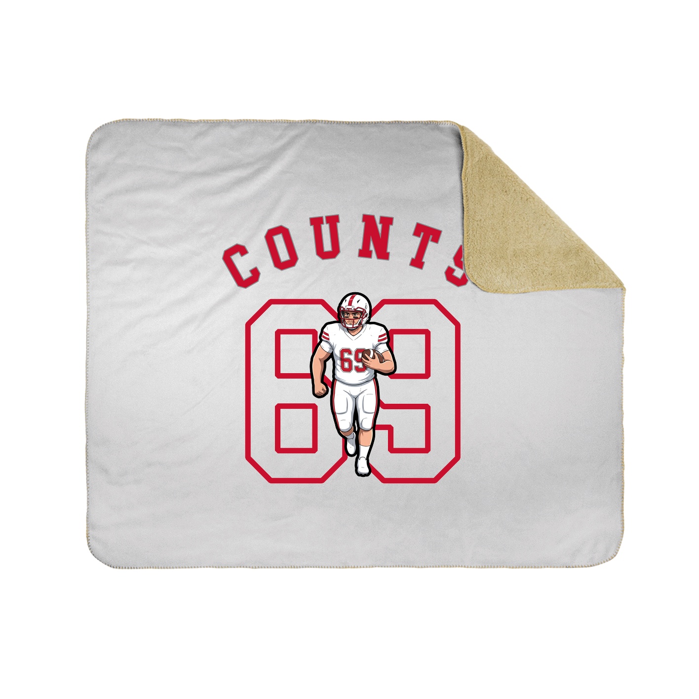 50x60 Sherpa Lined Throw Blanket