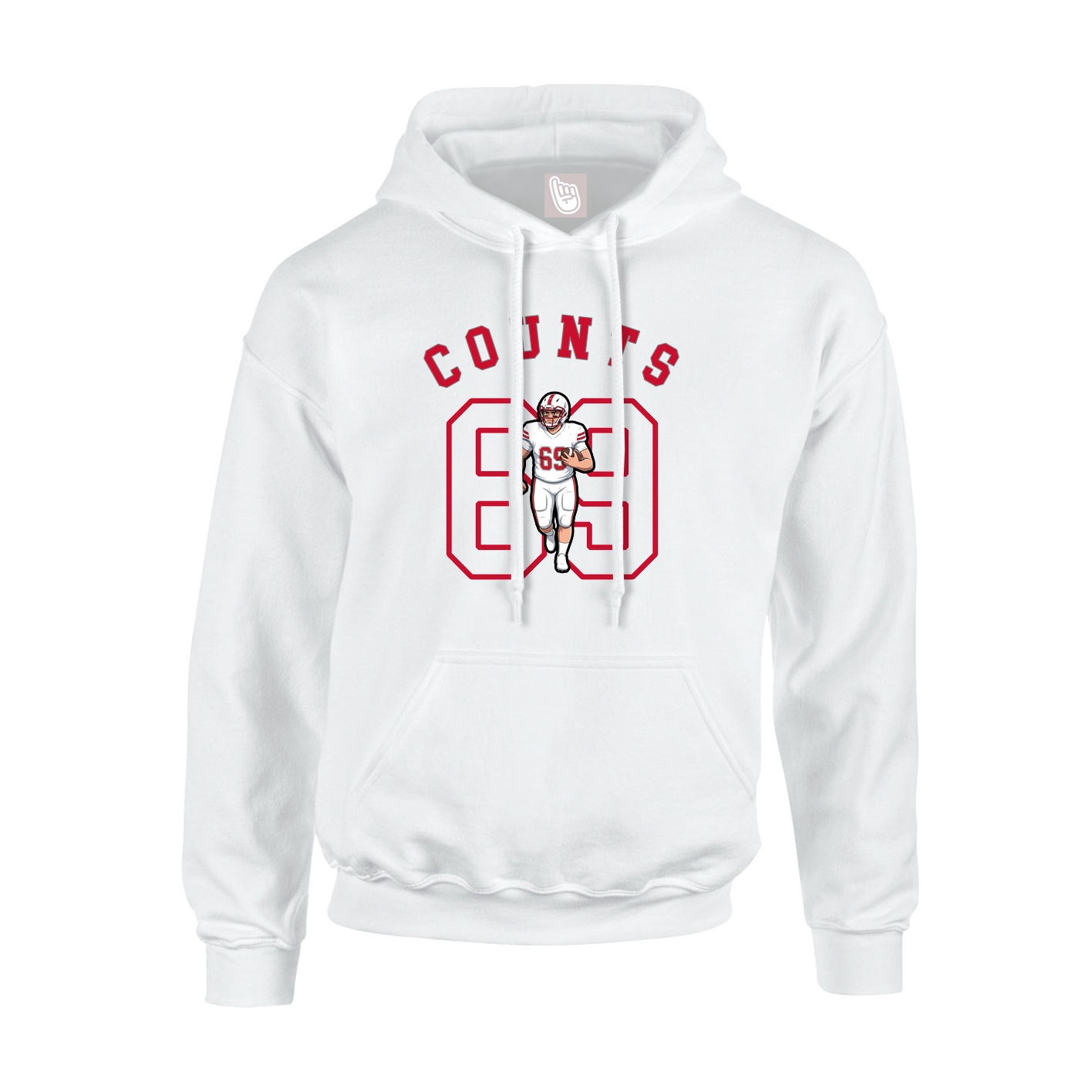 Youth Hoodie — Shirsey Arch in White