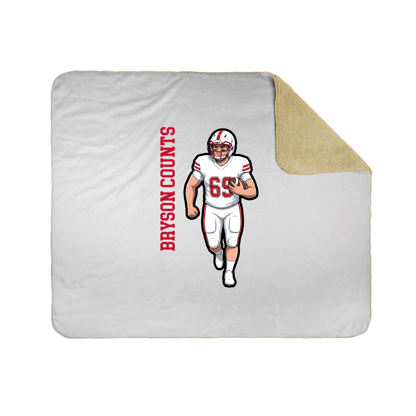 50x60 Sherpa Lined Throw Blanket