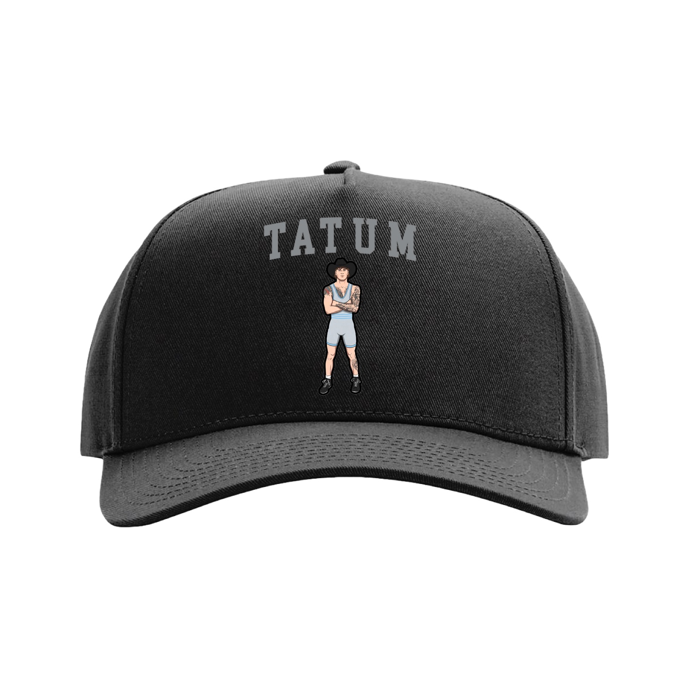 Full Fabric Five-Panel Champ Cap — Shirsey in Black
