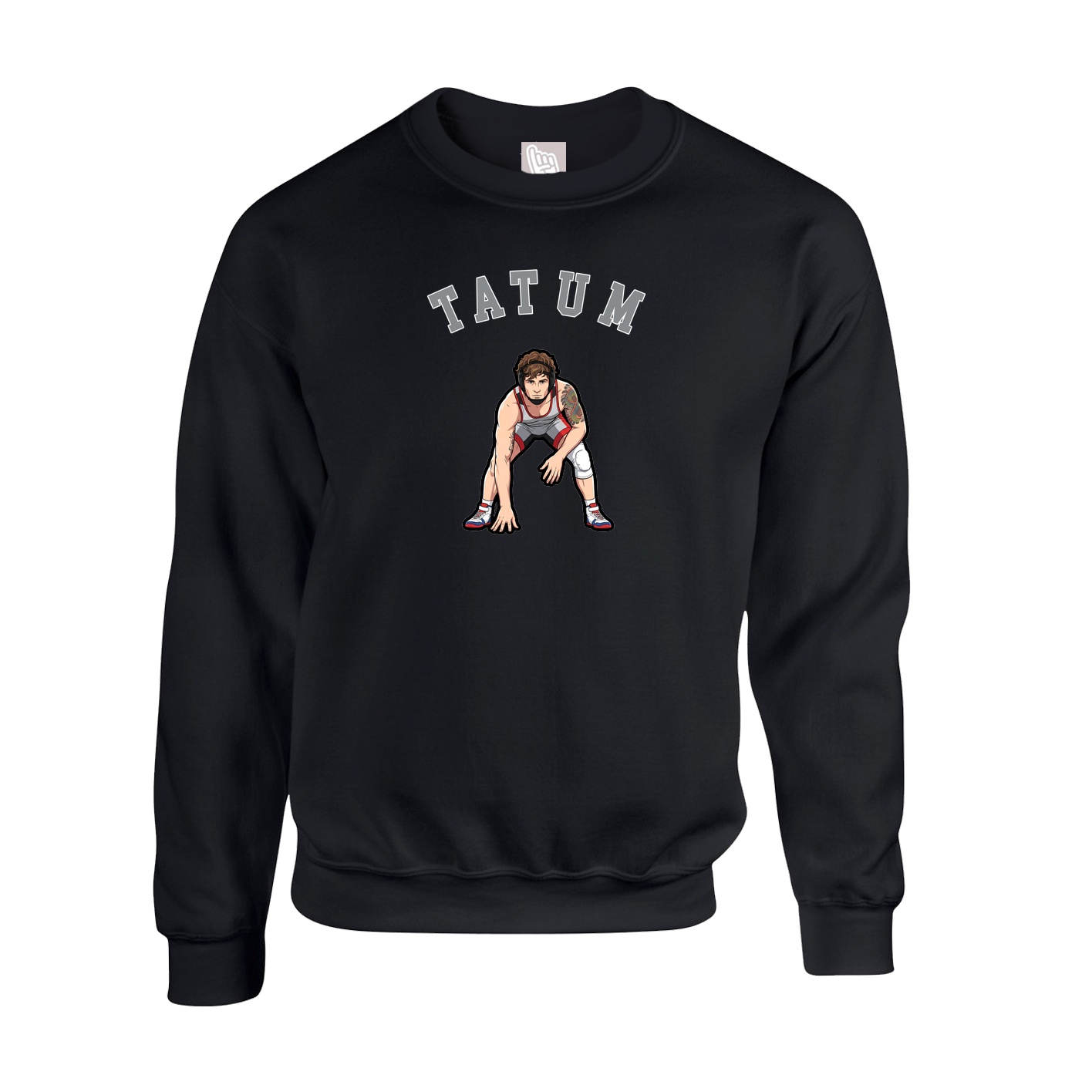 Fleece Crew — Shirsey Arch in Black