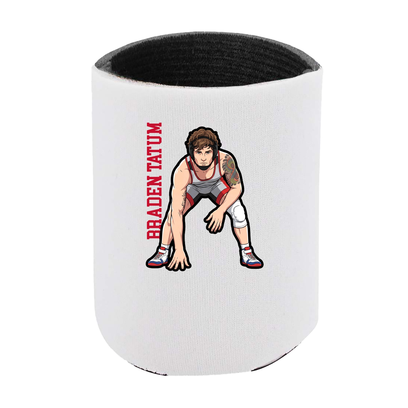 Can Holder — Name Vertical in White