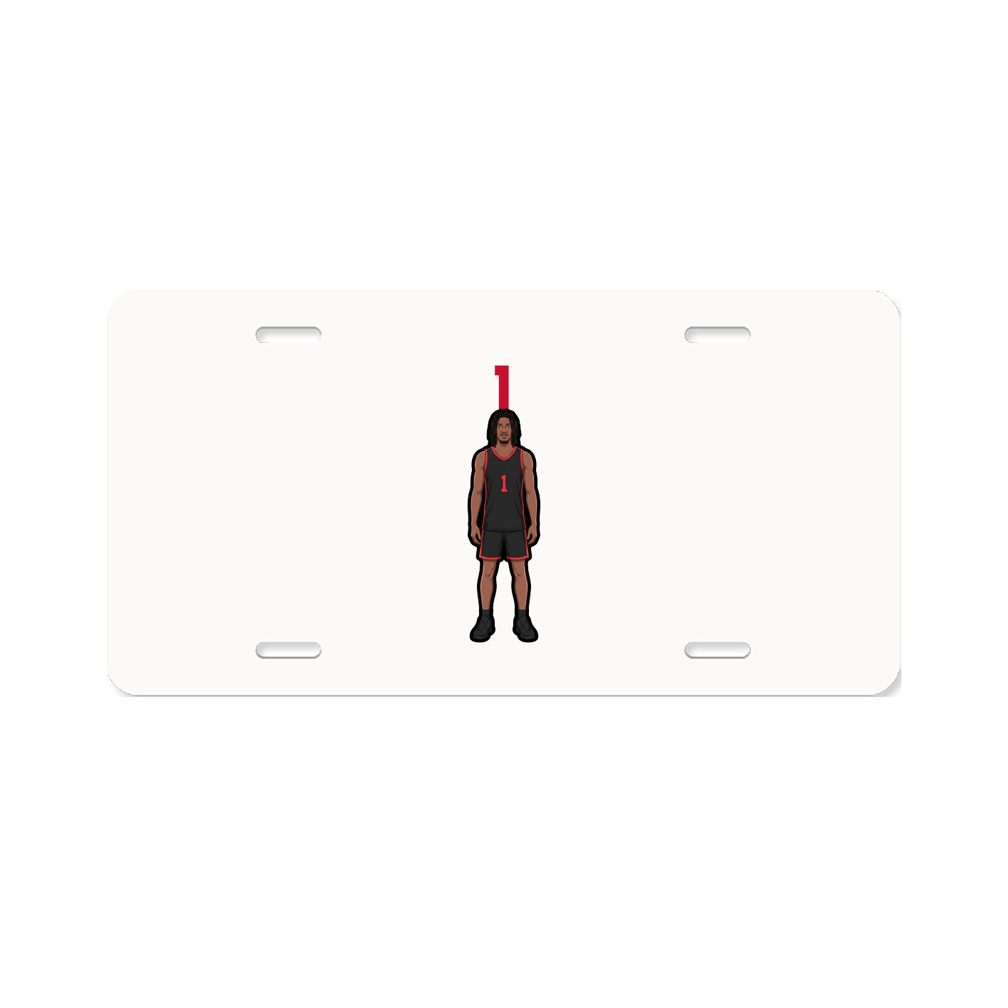 License Plate — Number Top in Classic