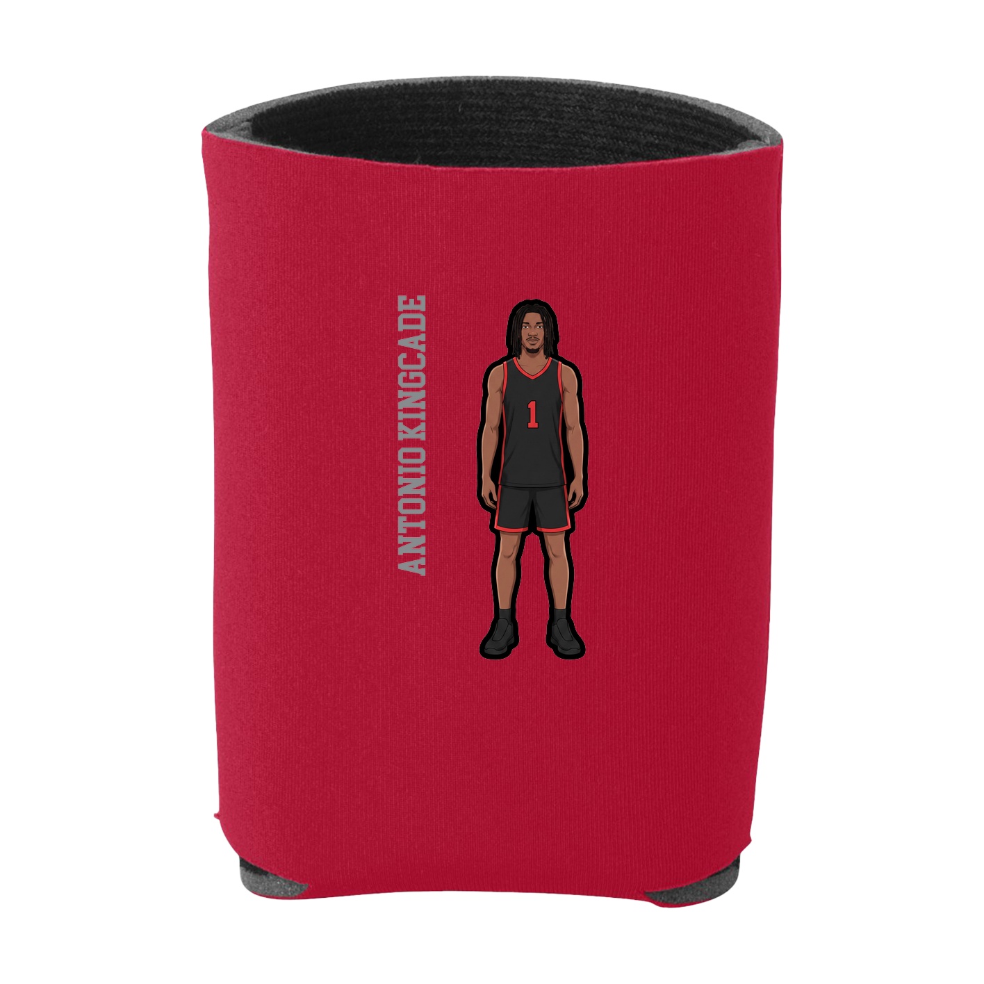 Can Holder — Name Vertical in Red