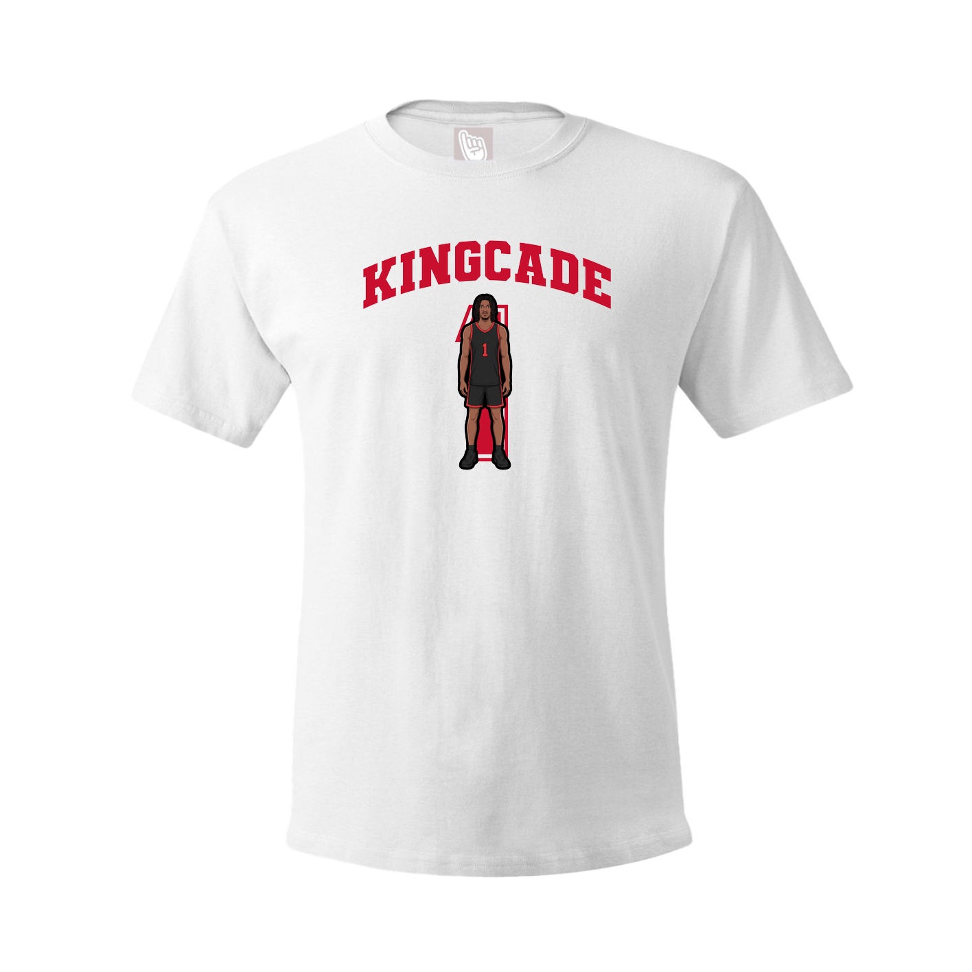 Youth Tee — Number in White
