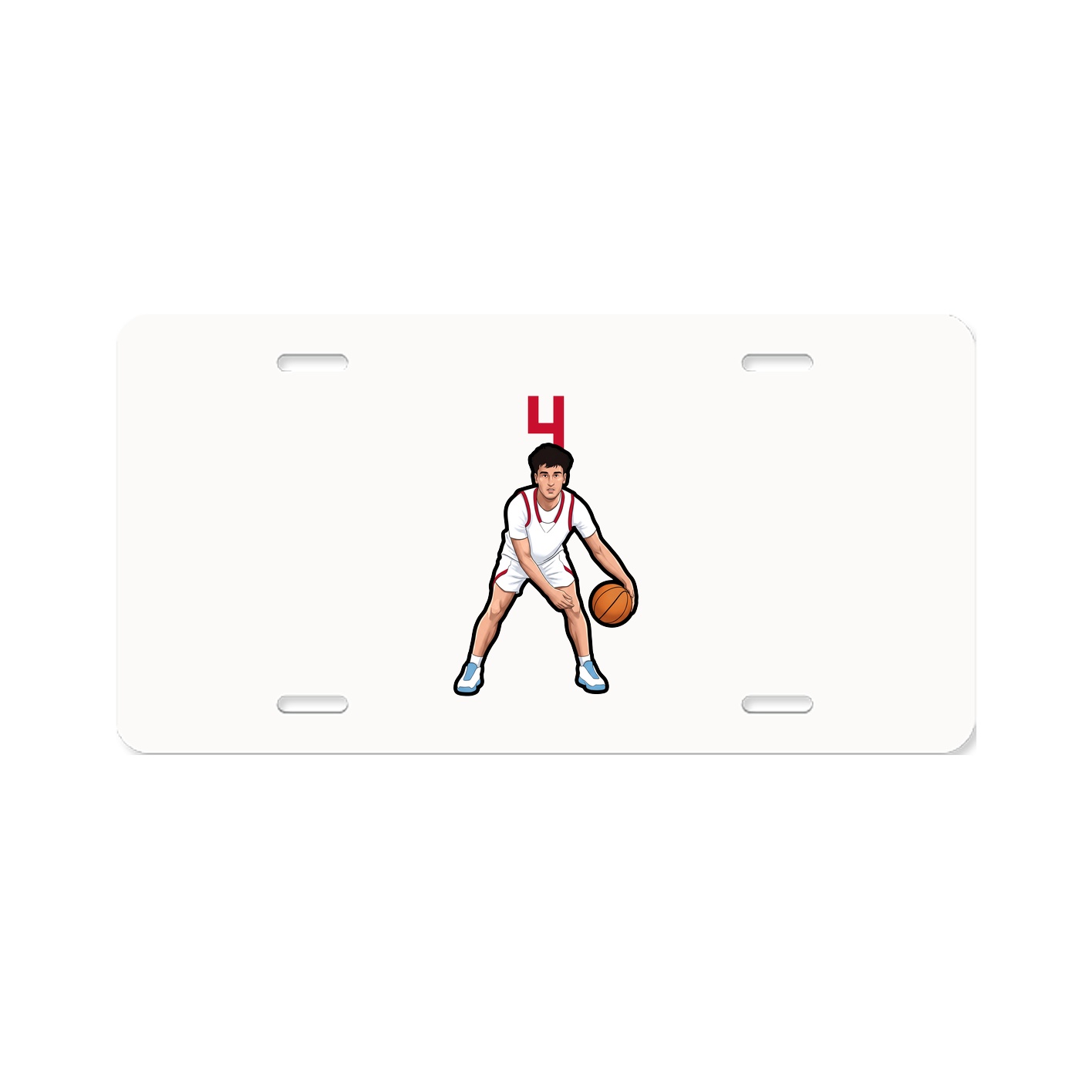 License Plate — Number Top in Classic