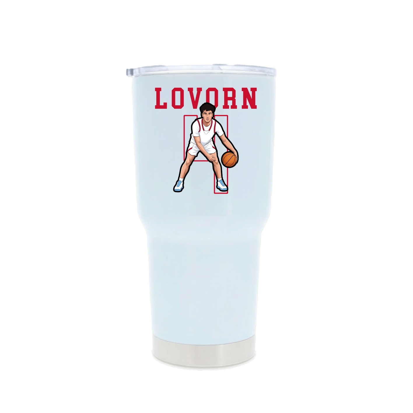 30oz Stainless Steel Tumbler — Shirsey in White