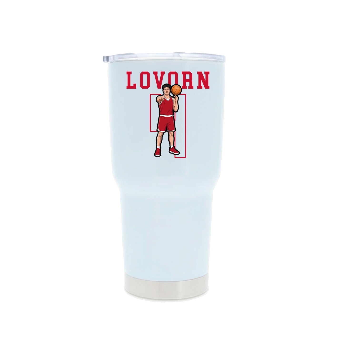30oz Stainless Steel Tumbler — Shirsey in White