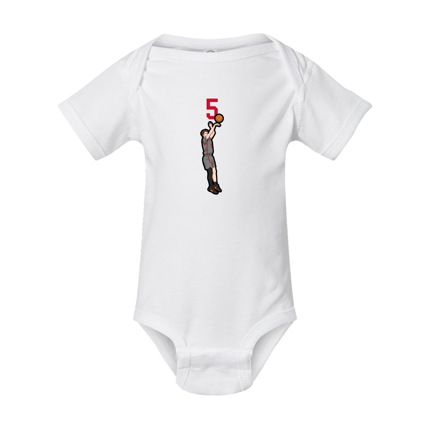 Baby Onesie — Number Top in White